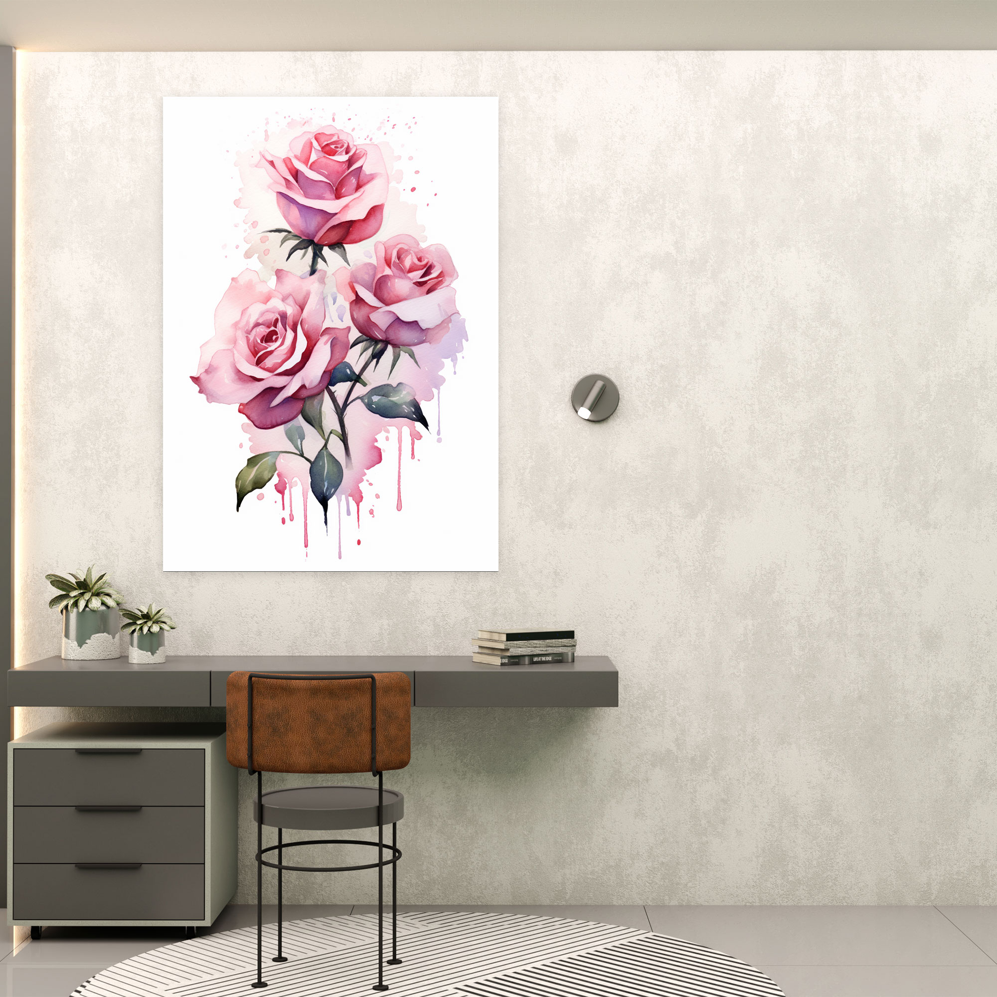 Bleeding Flowers Wall Art - Bleeding Flowers, Wall Decoration, Canvas Wall Art, Wall Art
