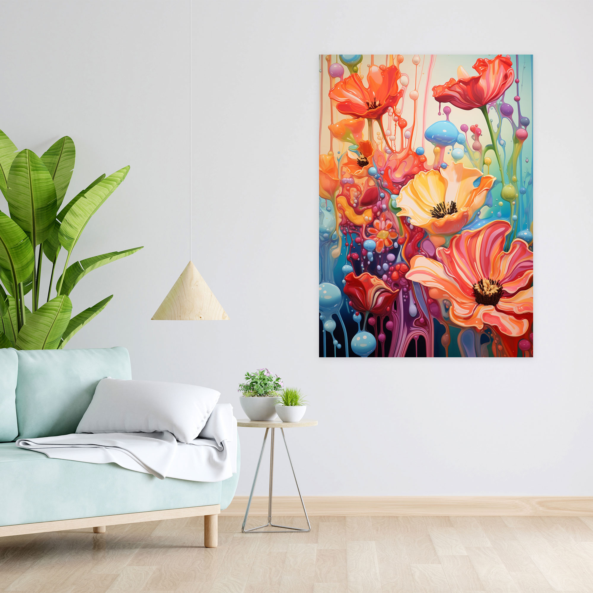 Bleeding Flowers Canvas Print - Bleeding Flowers, Canvas Print, Canvas Wall Art, Wall Art