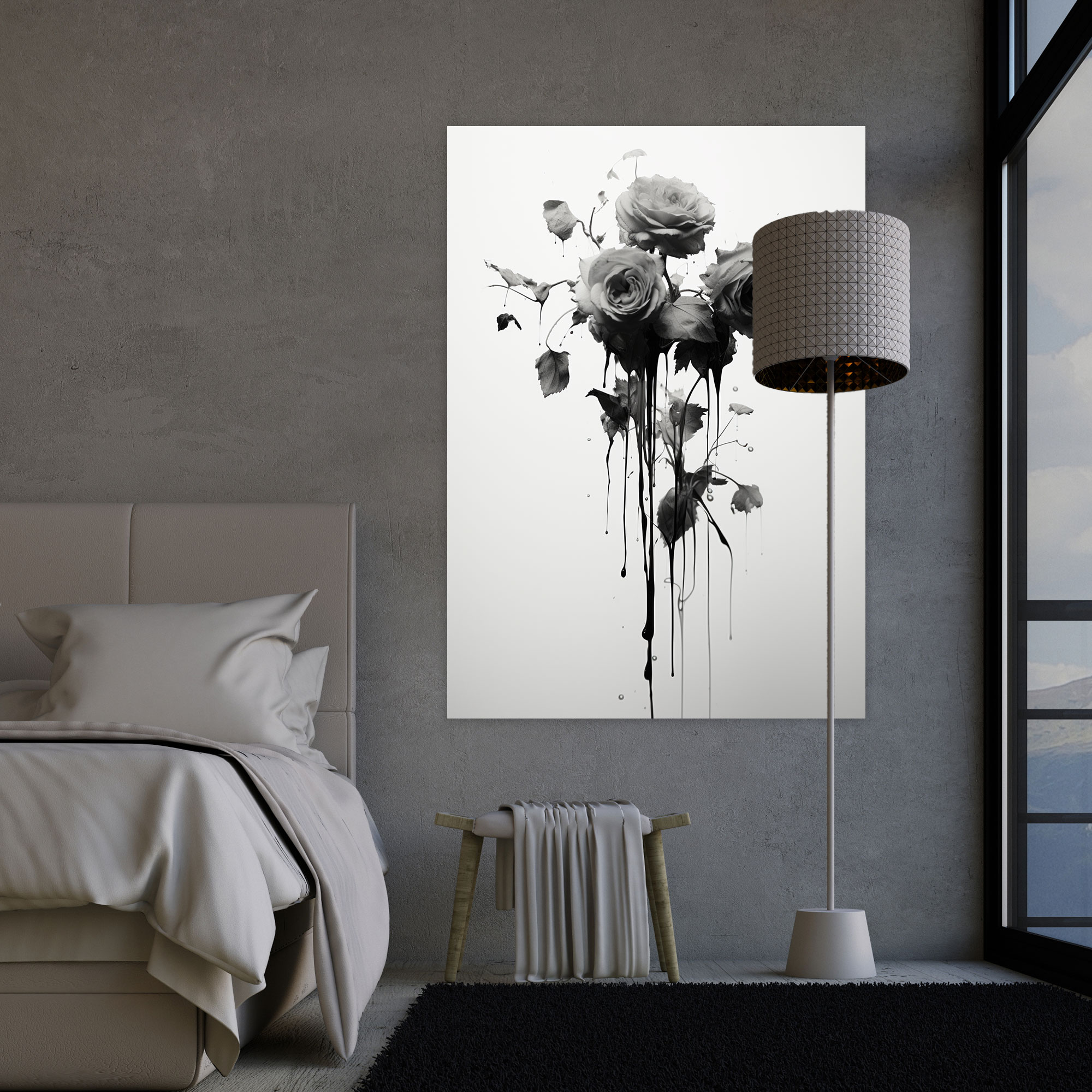 Bleeding Flowers Wall Decoration - Bleeding Flowers, Home Decoration, Canvas Wall Art, Canvas