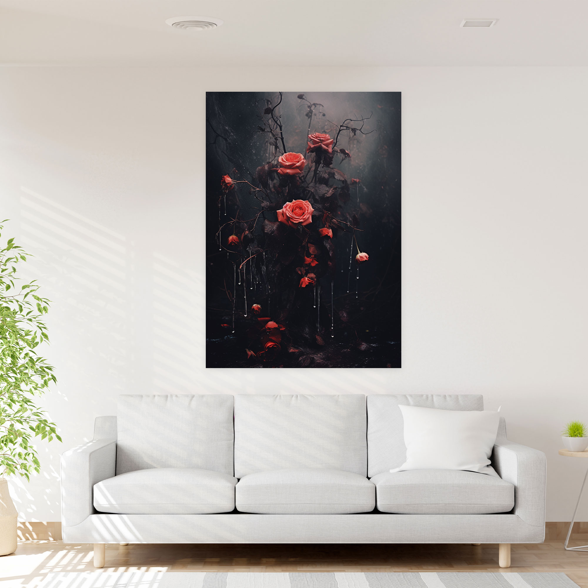 Bleeding Flowers Wall Decoration - Bleeding Flowers, Wall Art, Bleeding Flowers, Home Decoration