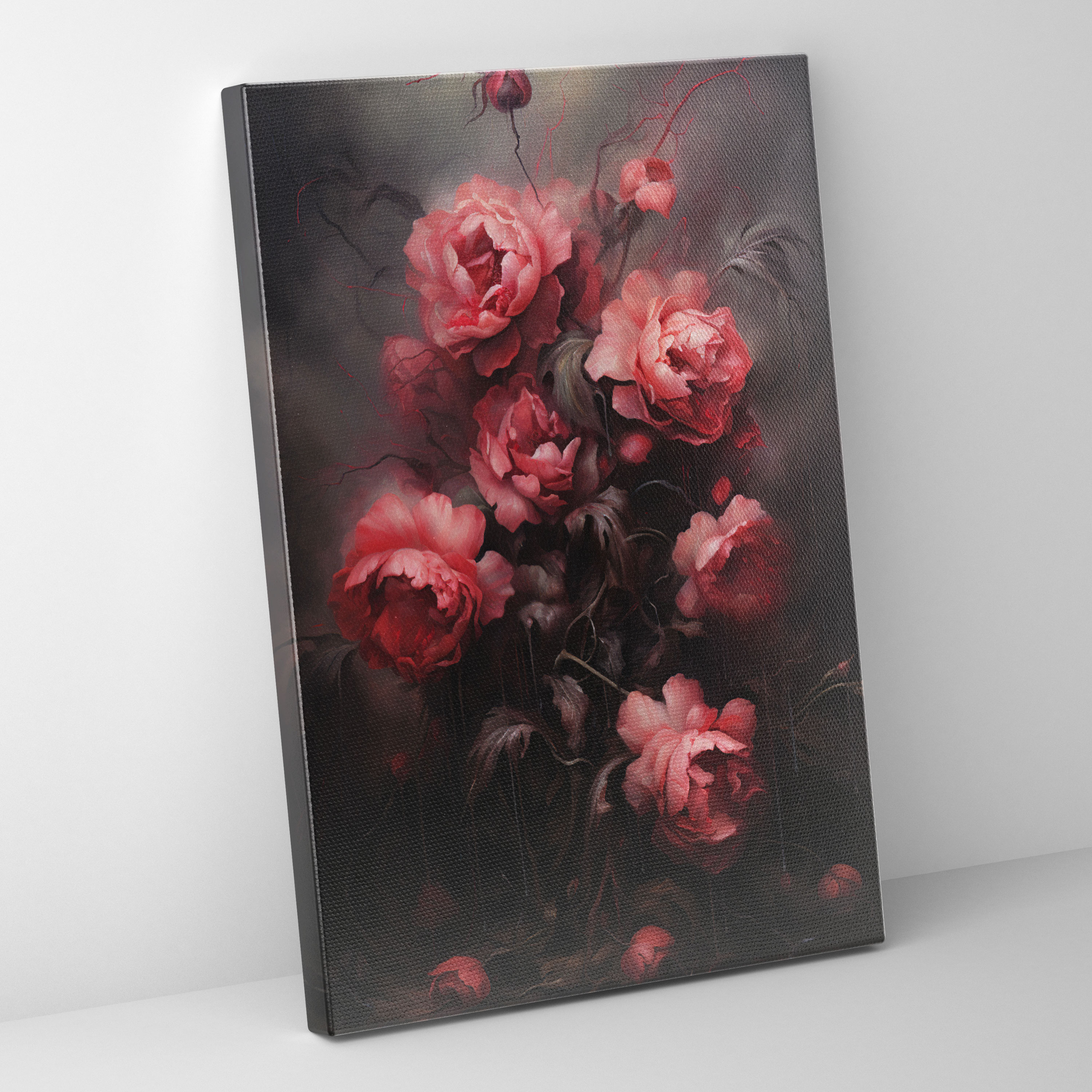 Bleeding Flowers Canvas Print - Bleeding Flowers, Canvas, Canvas Print, Home Decoration