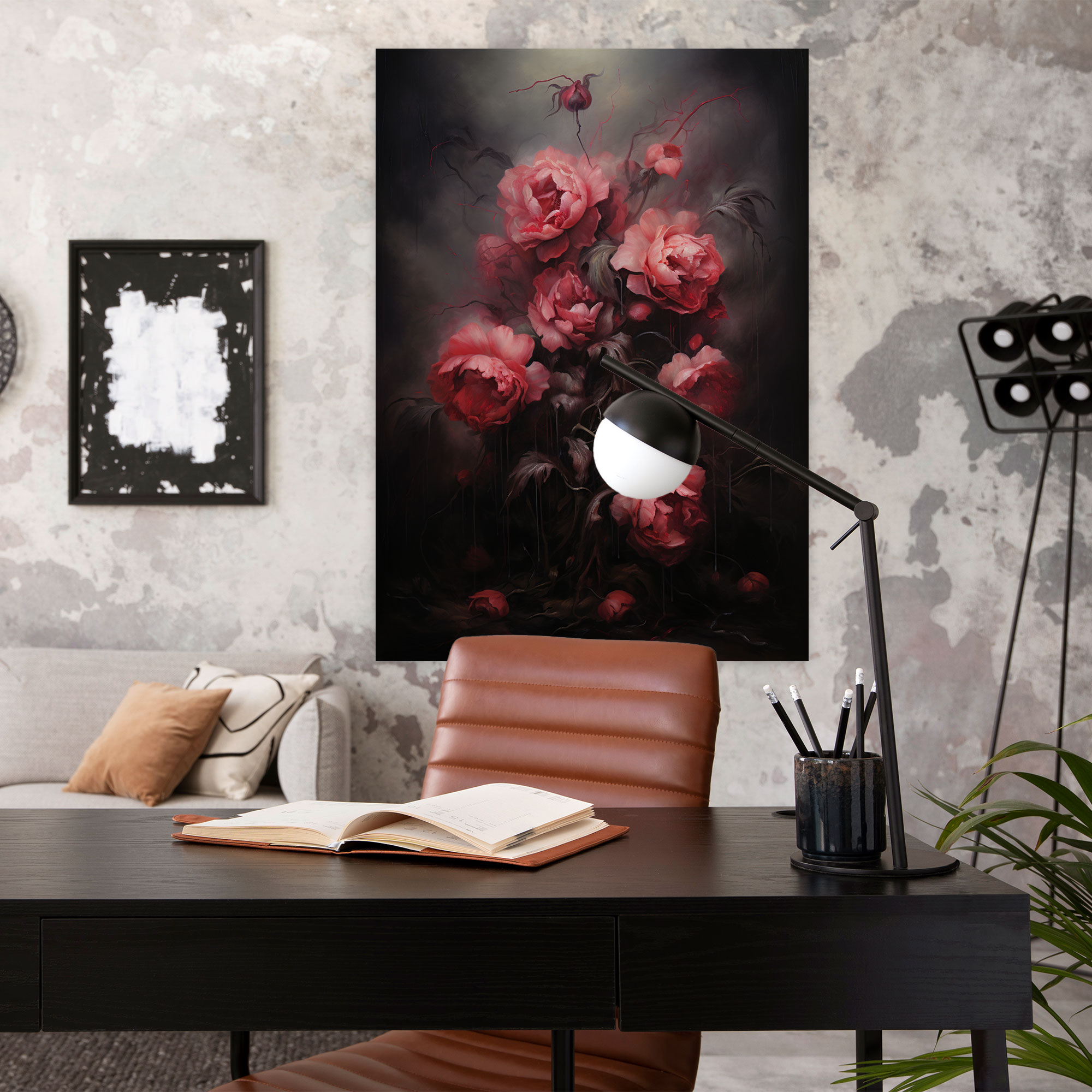 Bleeding Flowers Canvas Print - Bleeding Flowers, Canvas, Canvas Print, Home Decoration