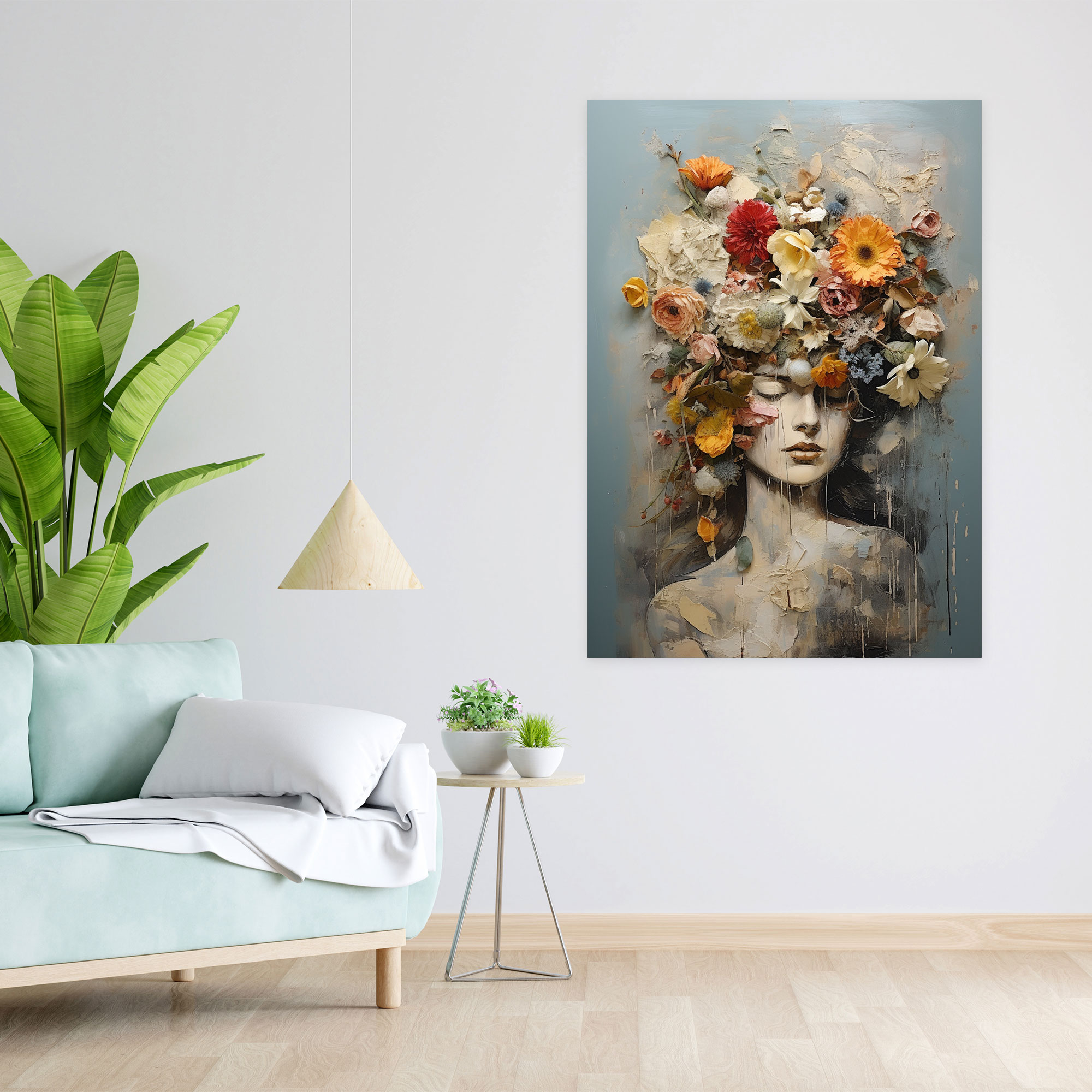 Bleeding Flowers Wall Art - Bleeding Flowers, Transient, Real Flowers Wall Decoration, Bleeding Flowers Wall Art