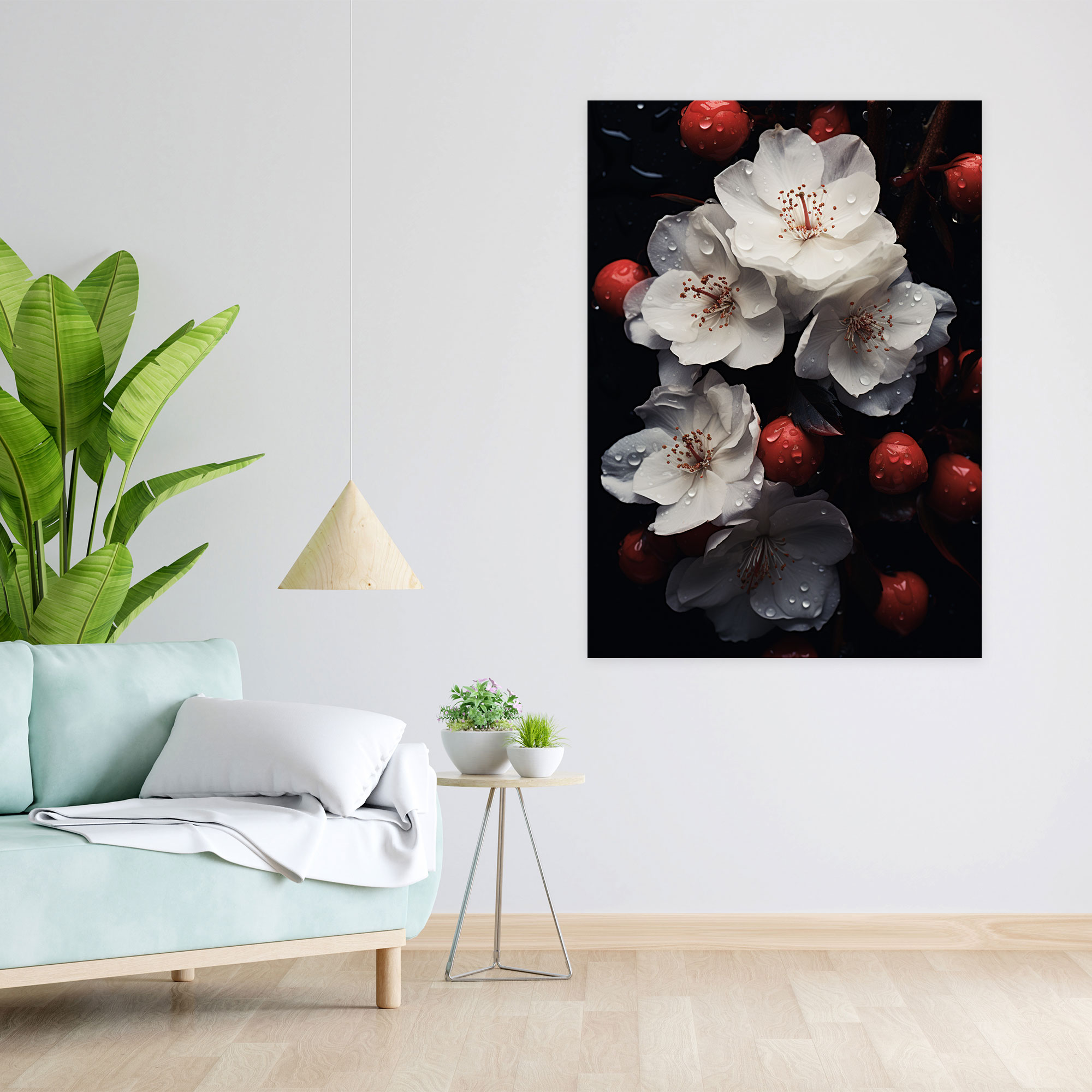 Bleeding Flowers Canvas Print - Bleeding Flowers, Home Decoration, Bleeding Flowers Canvas Print, Canvas