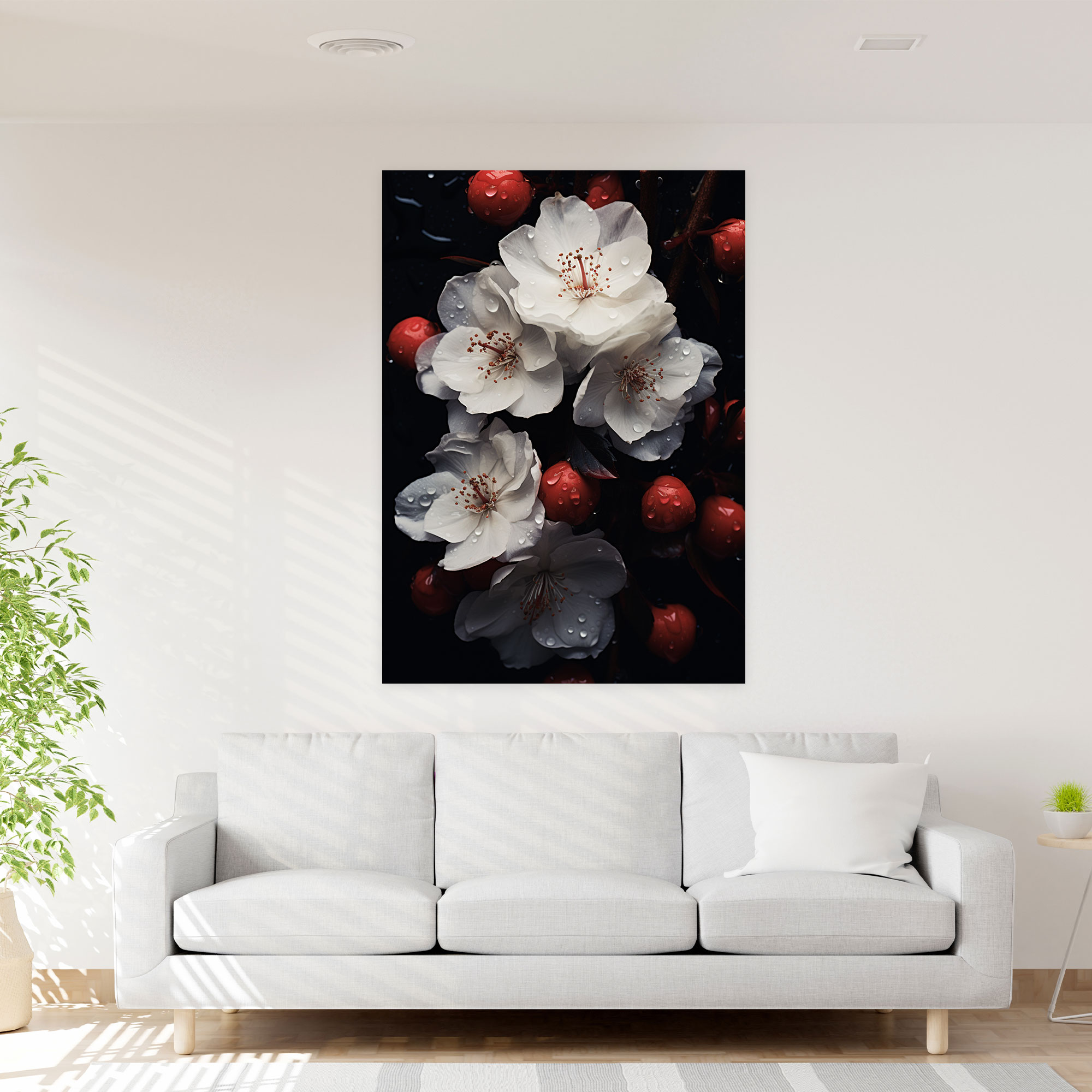 Bleeding Flowers Canvas Print - Bleeding Flowers, Home Decoration, Bleeding Flowers Canvas Print, Canvas