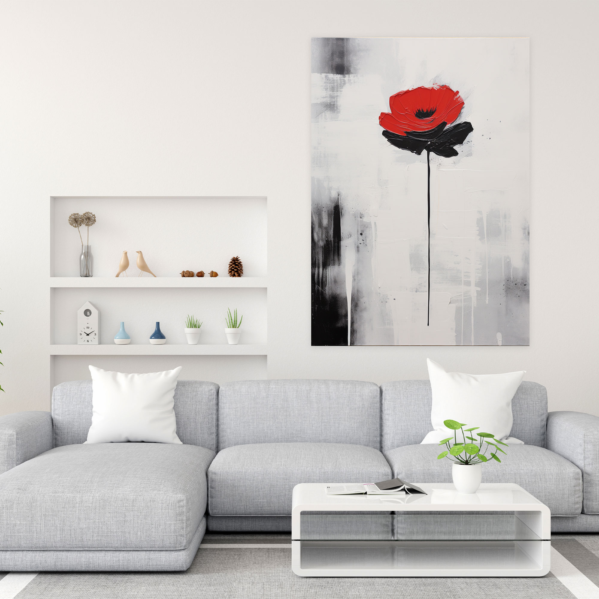 Bleeding Flowers Wall Art - Bleeding Flowers, Canvas Wall Art, Home Decoration, Raw Emotion