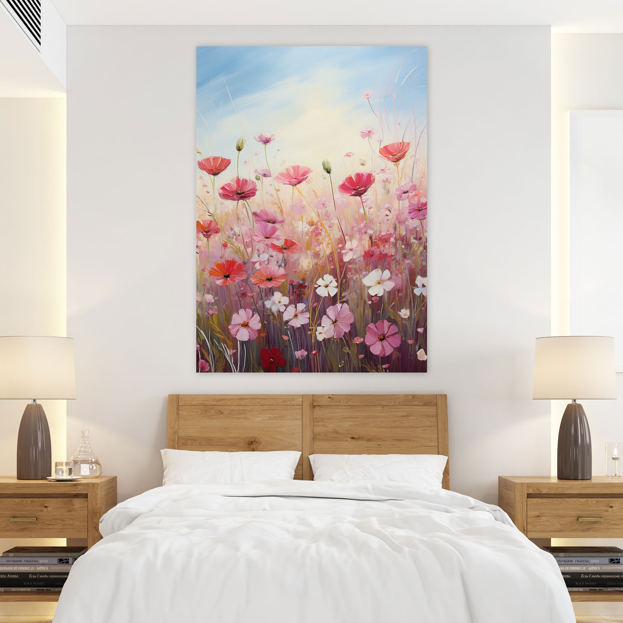 Bleeding Flowers Canvas Print - Bleeding Flowers, Wall Art, Home Decoration, Canvas Wall Art