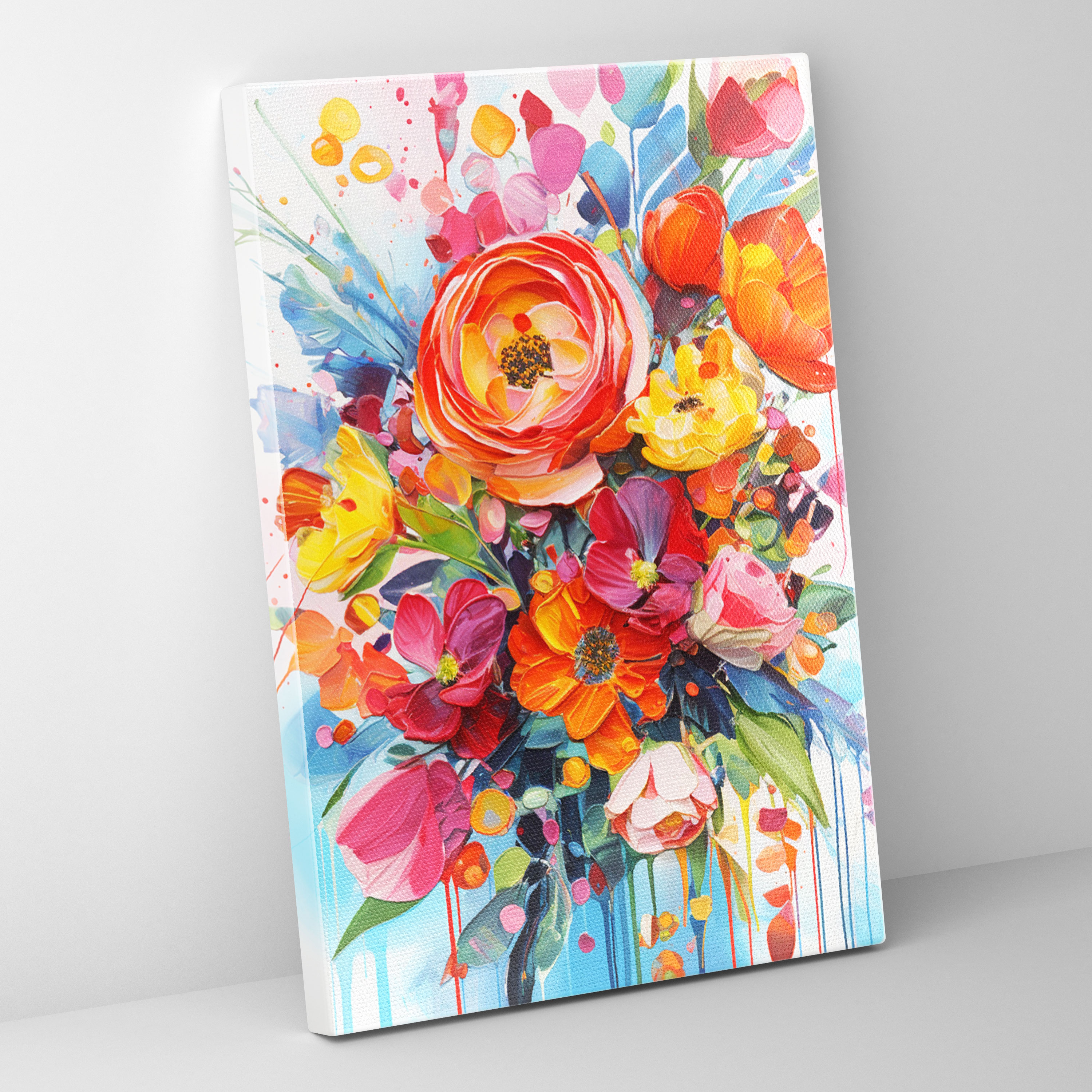 Bleeding Flowers Wall Decoration - Bleeding Flowers, Canvas Wall Art, Wall Art, Wall Decoration