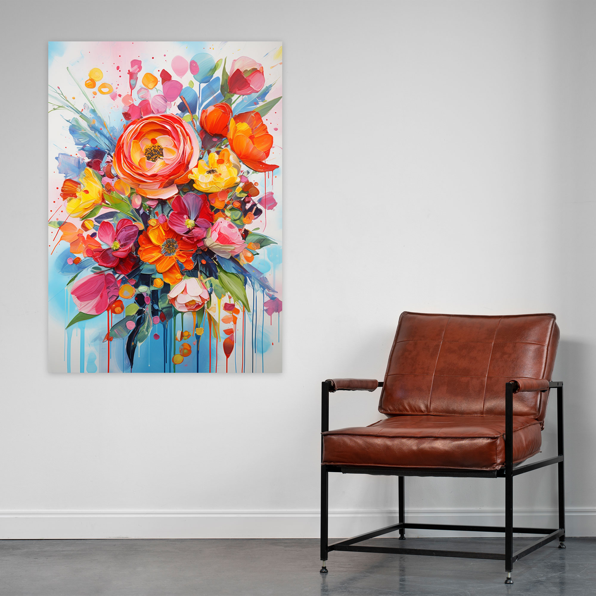 Bleeding Flowers Wall Decoration - Bleeding Flowers, Canvas Wall Art, Wall Art, Wall Decoration