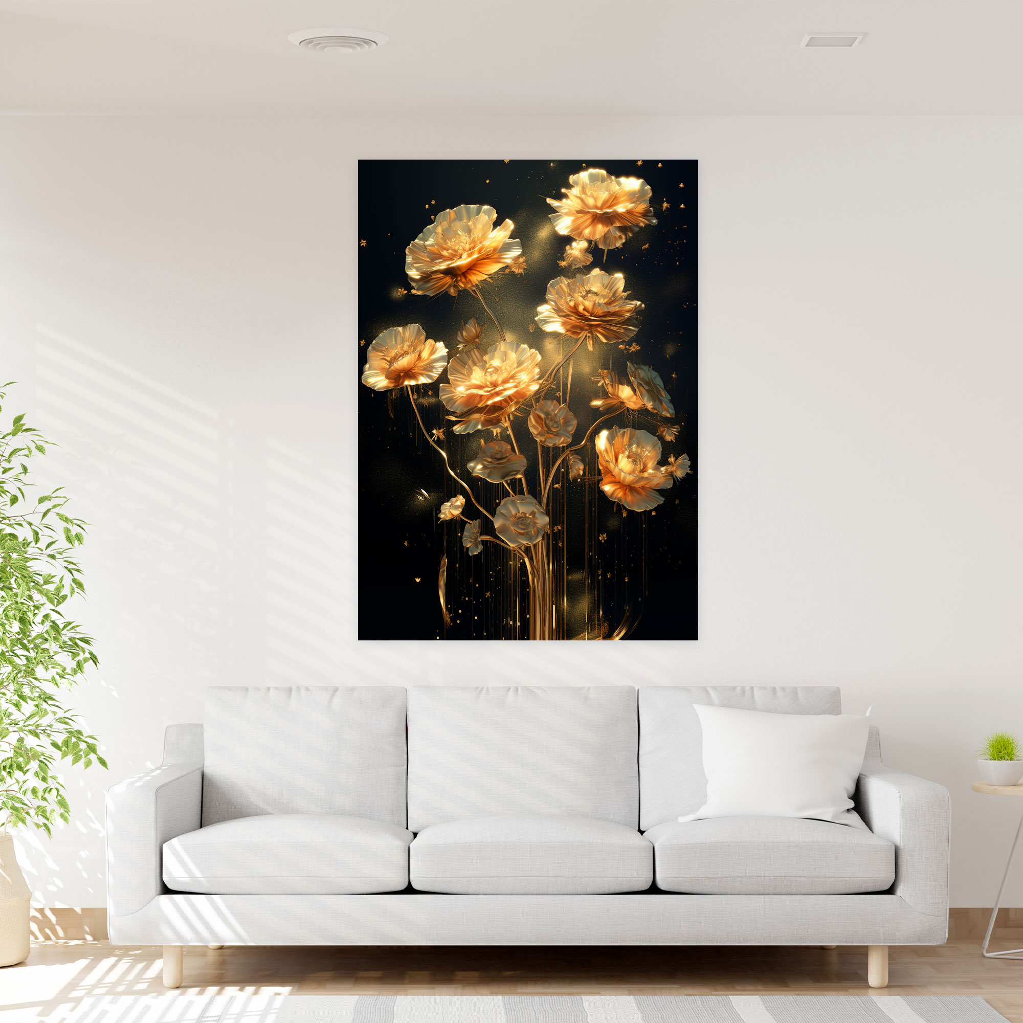 Bleeding Flowers Canvas Print - Bleeding Flowers, Wall Decoration, Wall Art, Canvas Wall Art