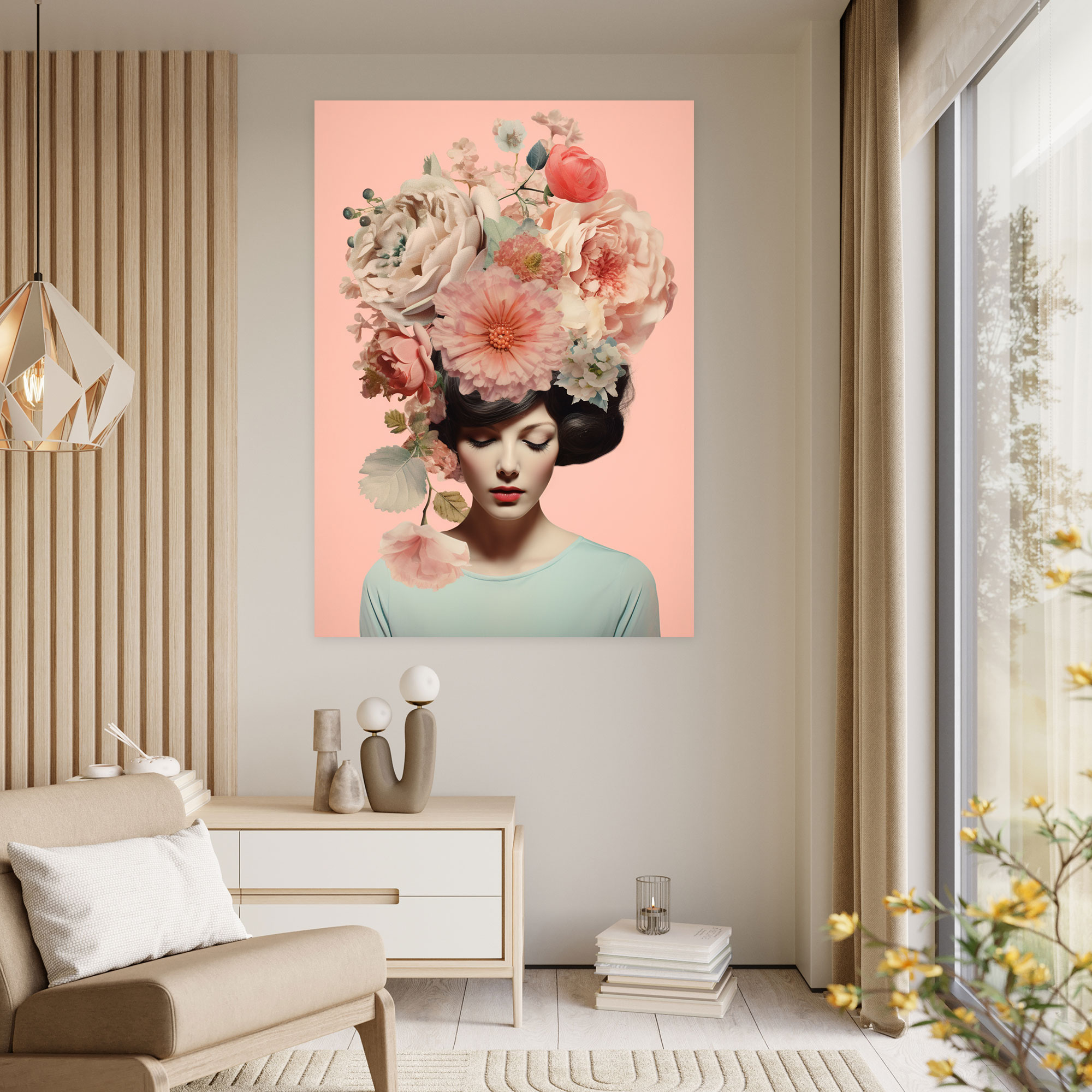 Bleeding Flowers Canvas Print - Bleeding Flowers, Home Decoration, Canvas Wall Art, Bleeding Flowers