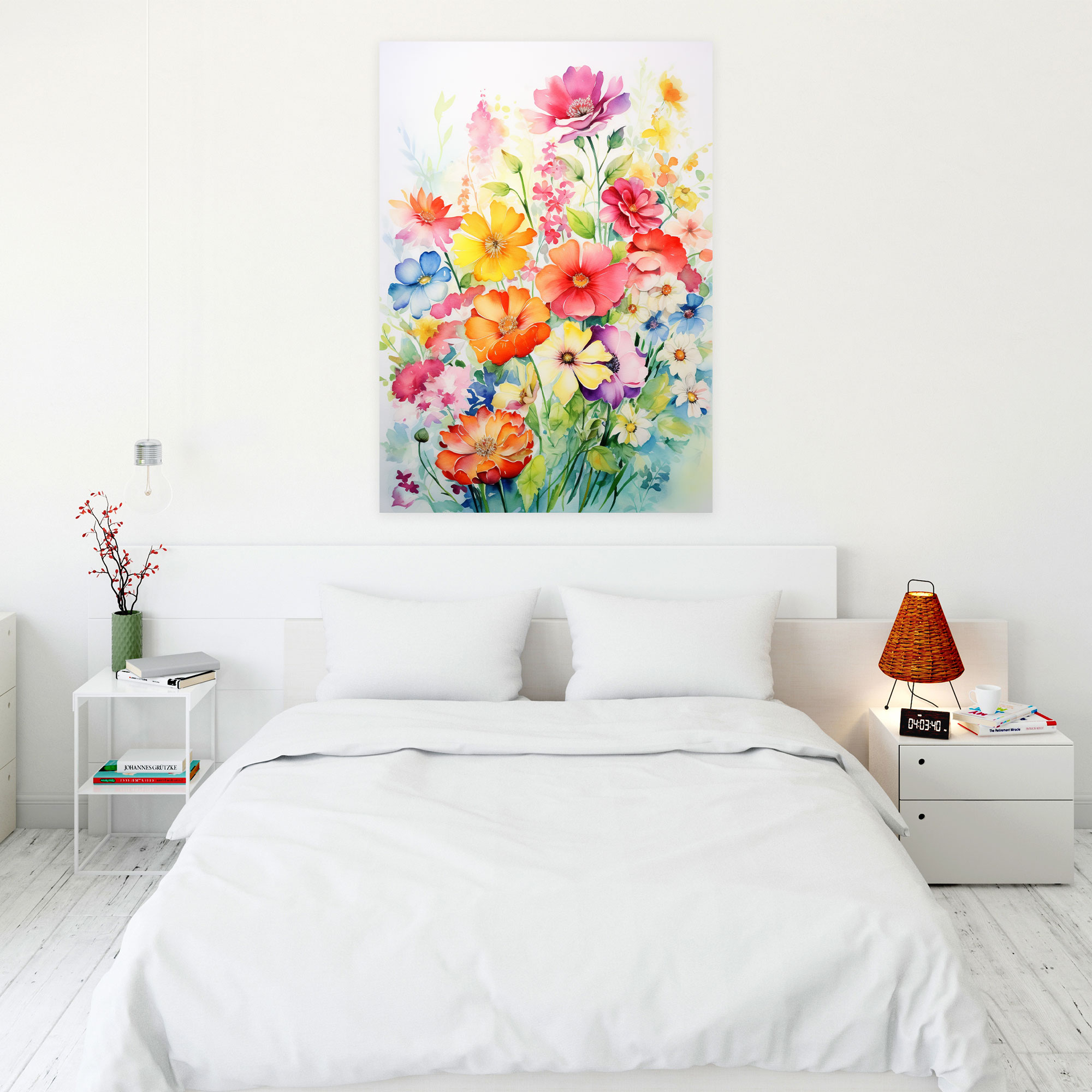 Bleeding Flowers Wall Art - Bleeding Flowers, Home Decoration, Canvas Print, Wall Art