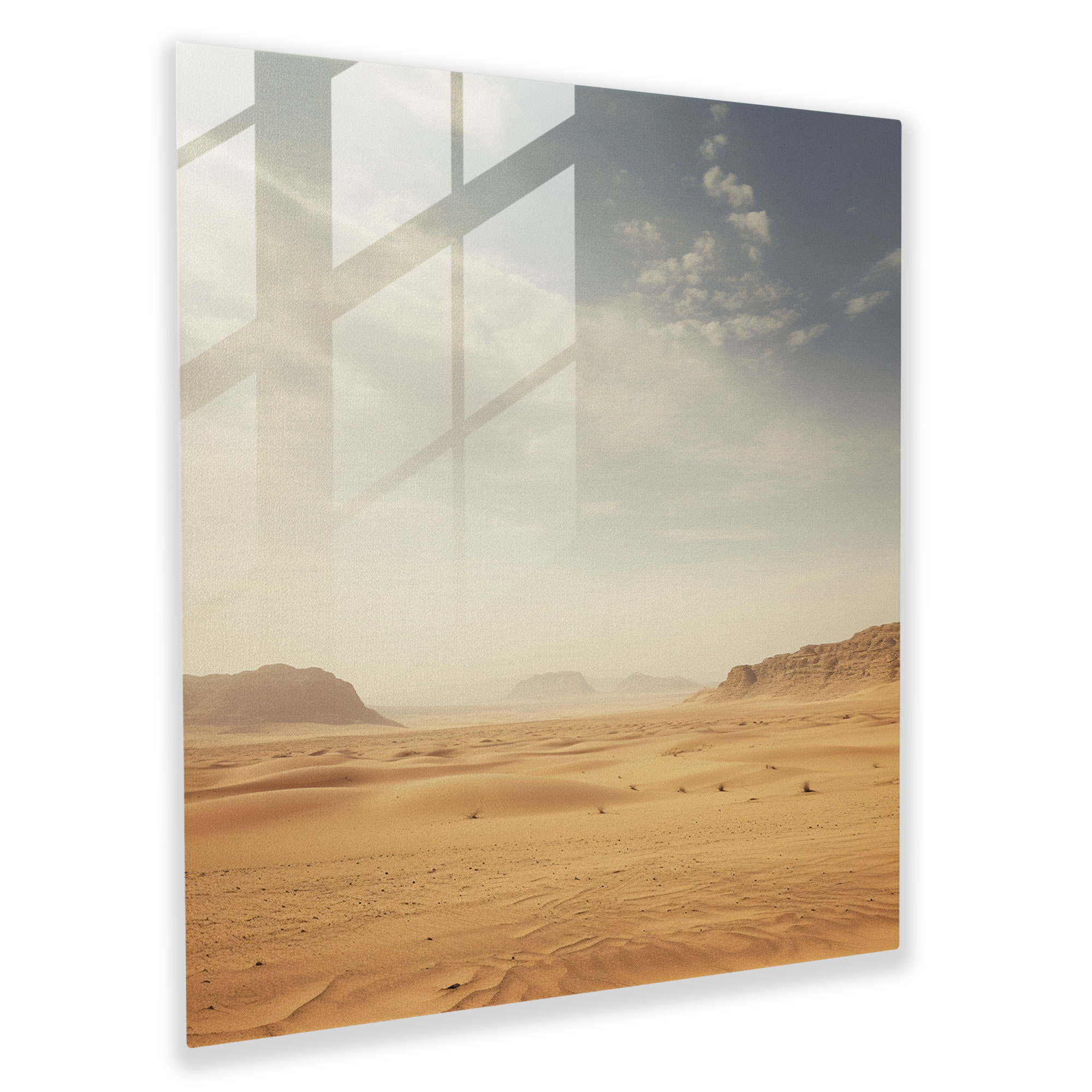 Beige Glass Print Home Decoration - Beige, Focal Point, Allure Of Nature, Warmth
