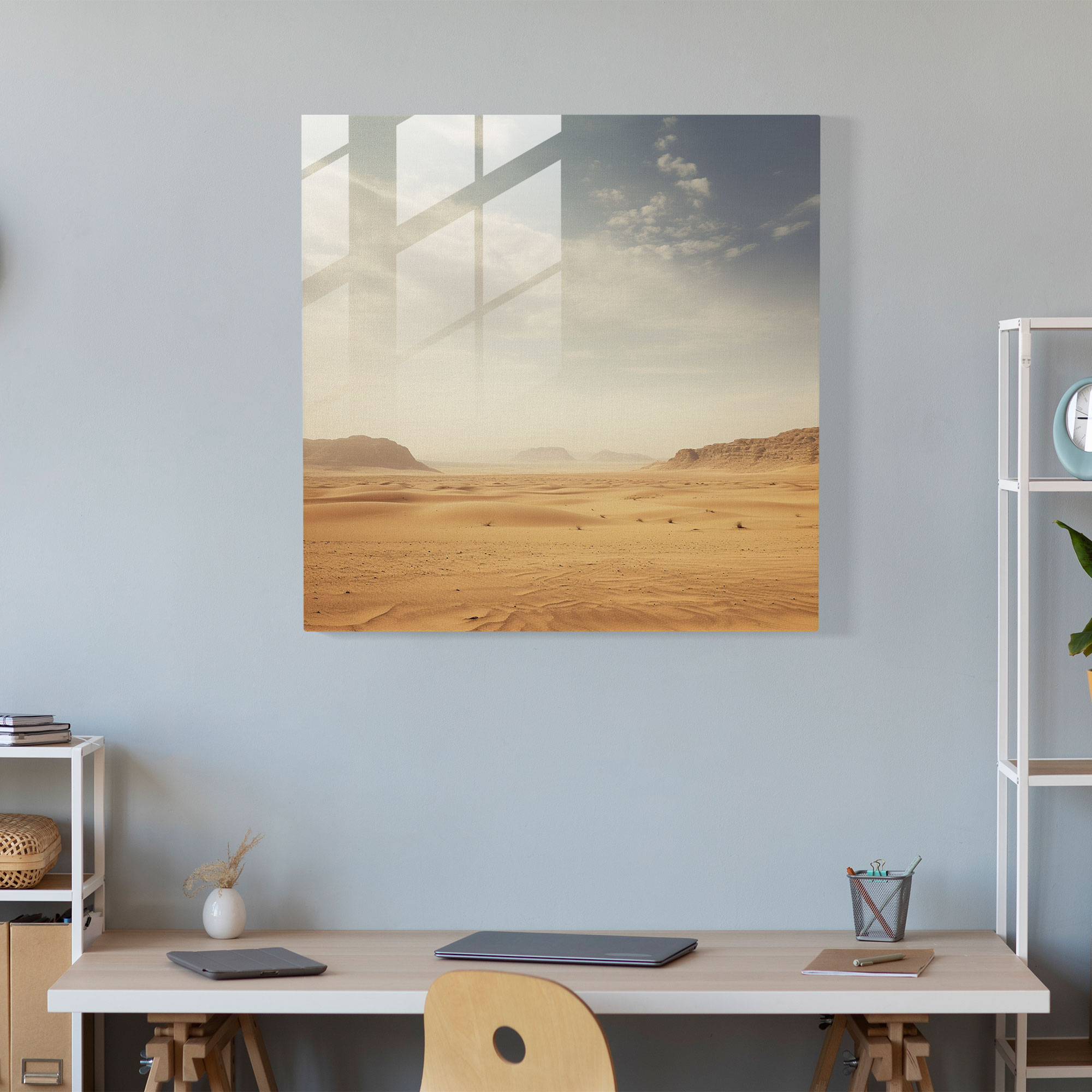 Beige Glass Print Home Decoration - Beige, Focal Point, Allure Of Nature, Warmth