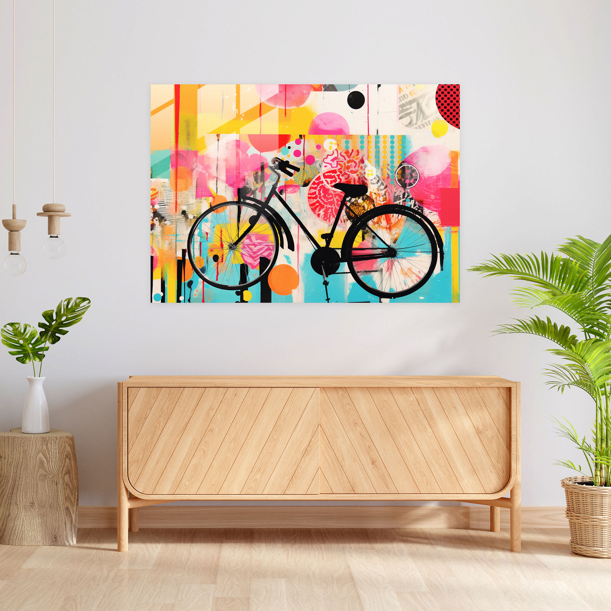 Bicycle Glass Wall Art - Bicycle, Glass Art, Glass Print, Wall Decoration
