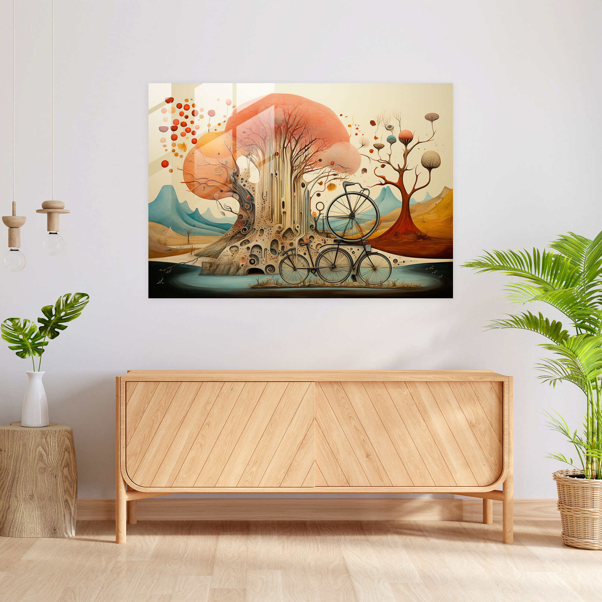 Bicycle Glass Wall Art - Bicycle, Glass Print, Bicycle, Home Decoration