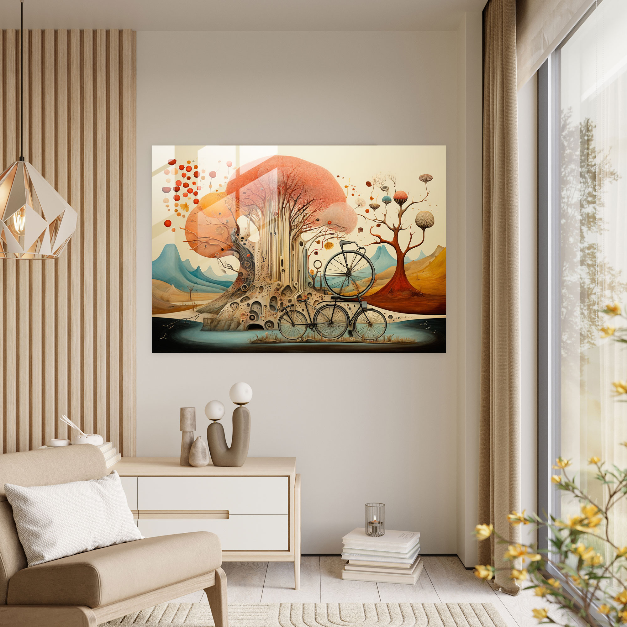Bicycle Glass Wall Art - Bicycle, Glass Print, Bicycle, Home Decoration
