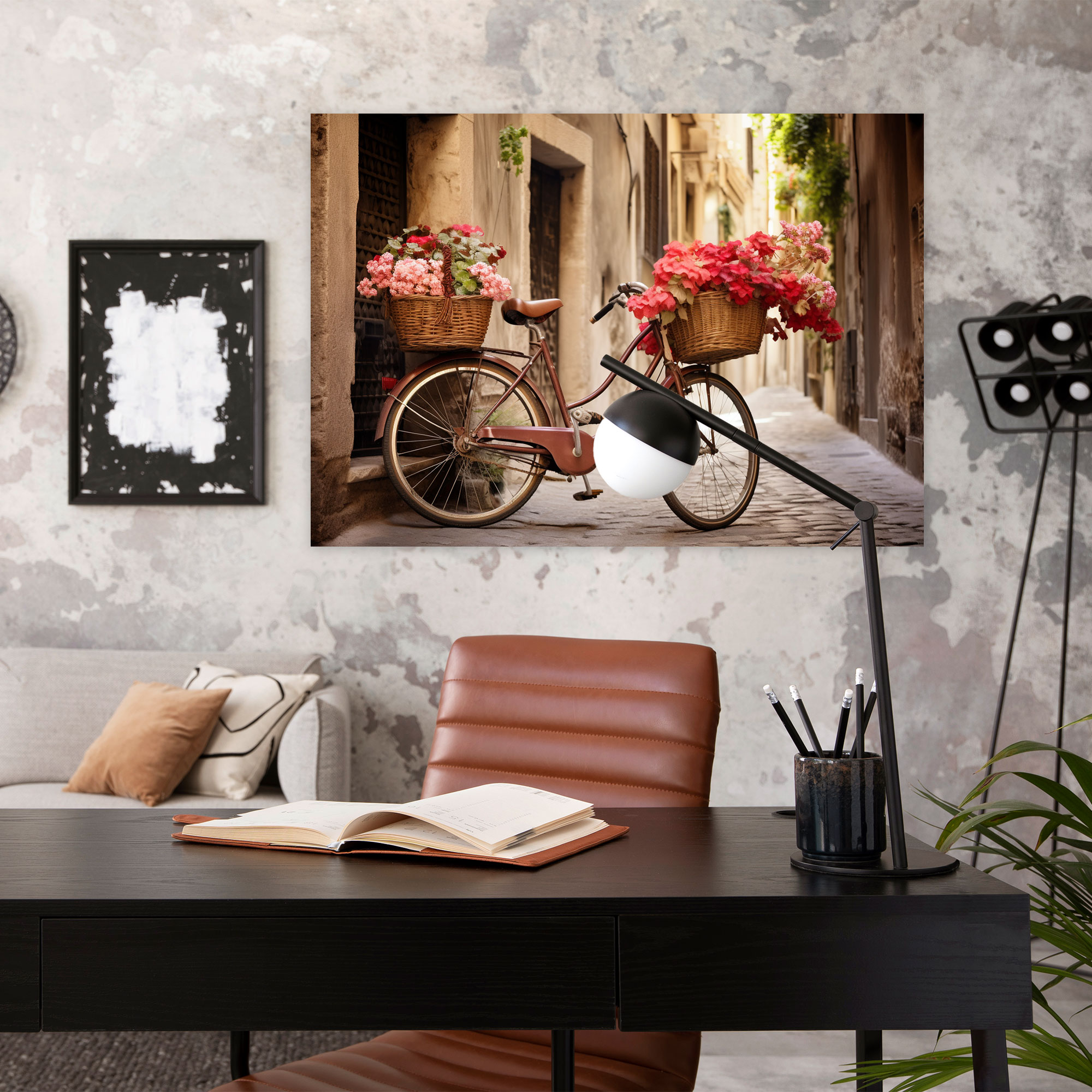 Bicycle Wall Decoration - Bicycle, Travel-Inspired, Vintage, Flowers