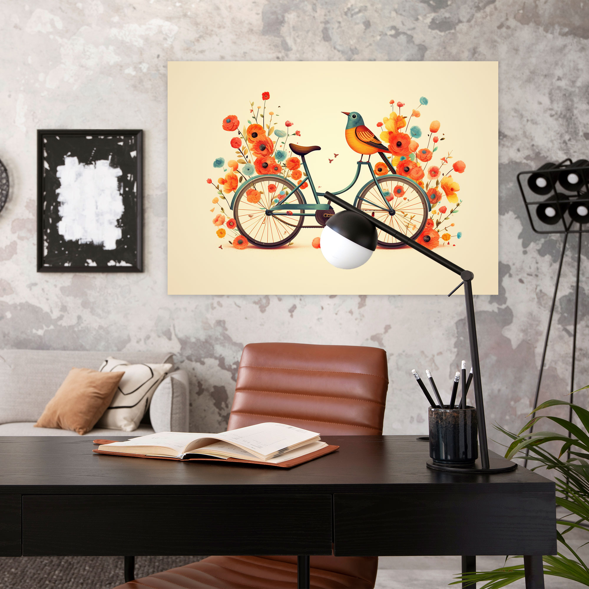 Retro Bicycle Wall Art - Bicycle, Vintage, Canvas Print, Home Decoration
