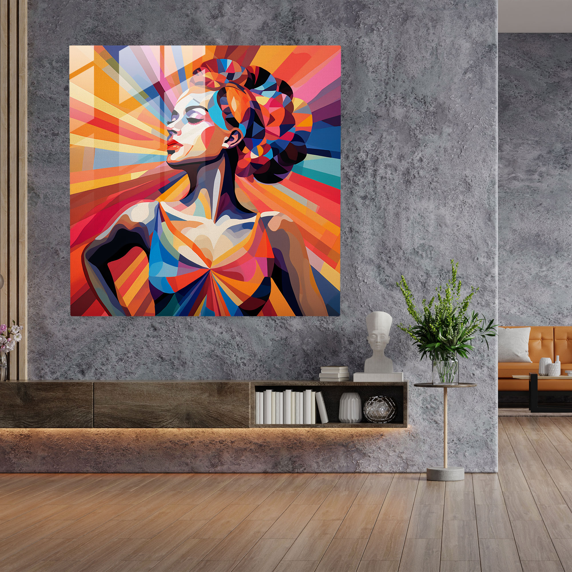 Ballerina Pop Fusion Glass Print - Ballerina, Wall Decoration, Home Decoration, Pop Art