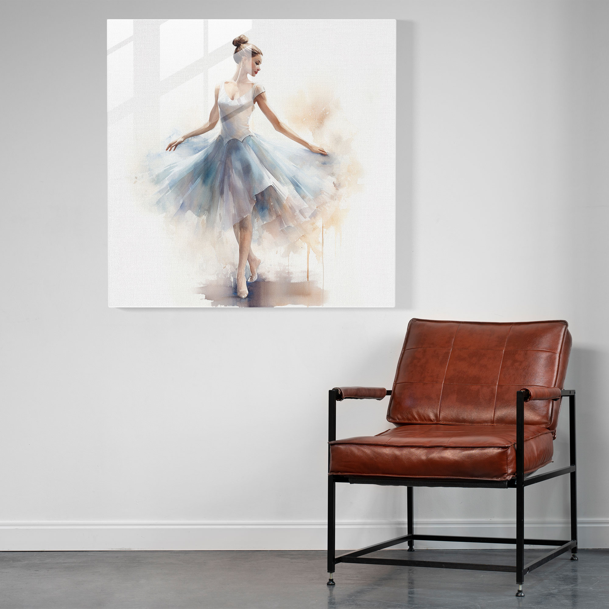 Ballerina Glass Print - Dreamy And Whimsical Wall Art - Ballerina, Modern Art, Whimsical, Home Decoration