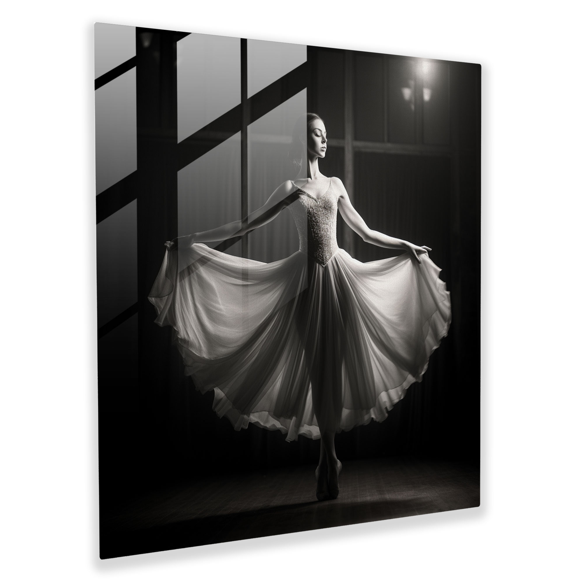 Ballerina Glass Print - Timeless And Elegant Wall Art - Ballerina, Ballerina, Glass Art, Modern Art