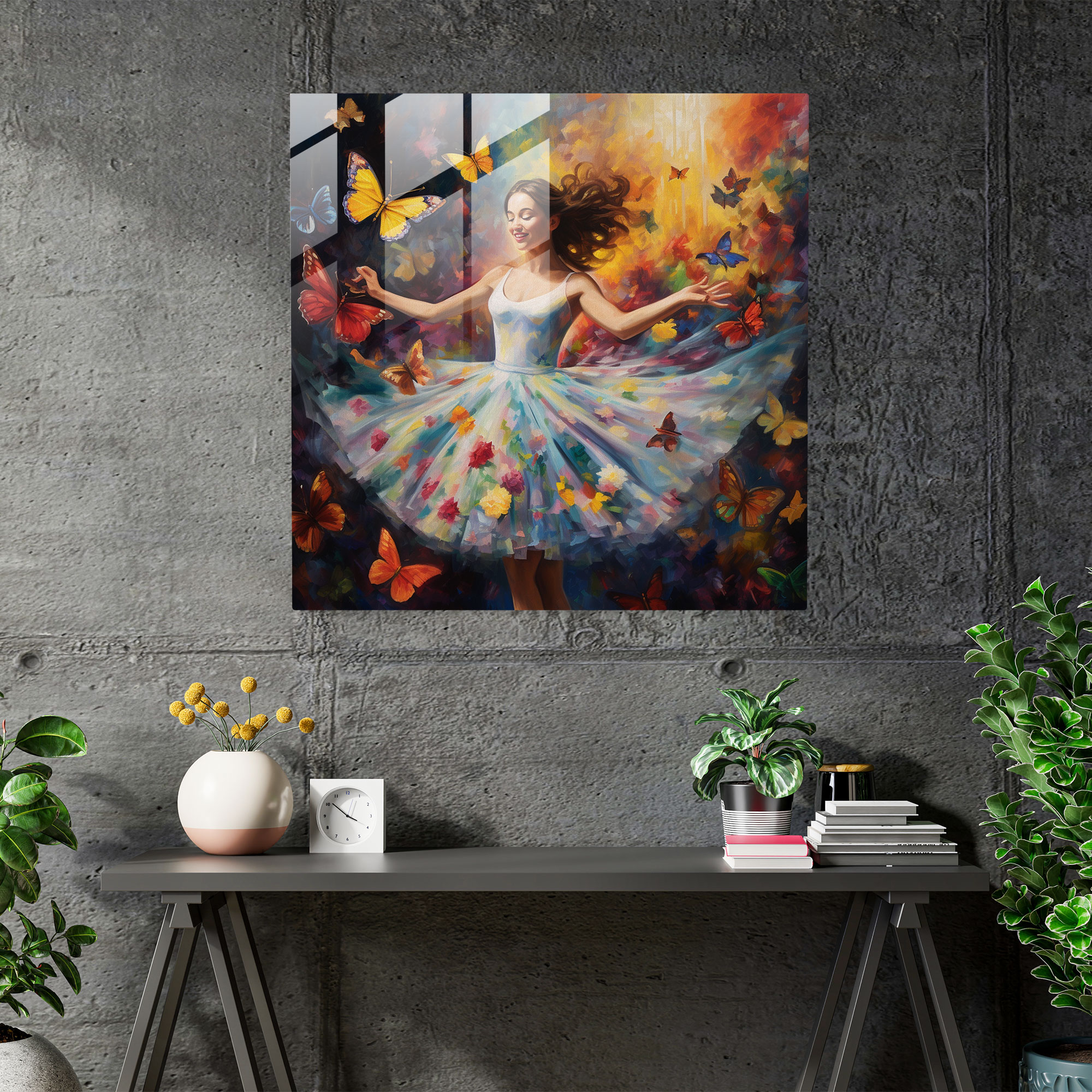 Ballerina Glass Print - Whimsical And Joyful Glass Wall Art - Ballerina, Wall Decoration, Ballerina, Modern Art