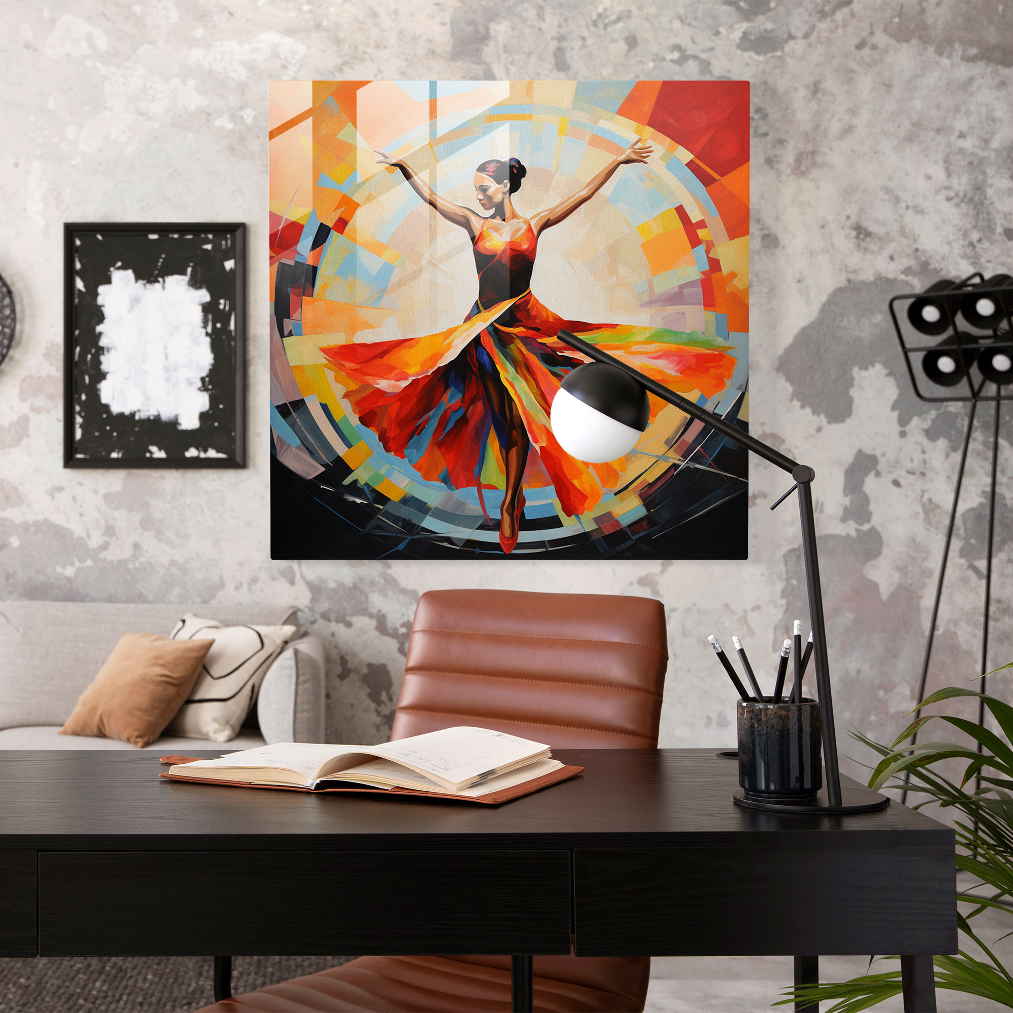 Ballerina Glass Print - Contemporary And Boundary-Breaking Home Decoration - Ballerina, Glass Art, Contemporary, Home Decoration