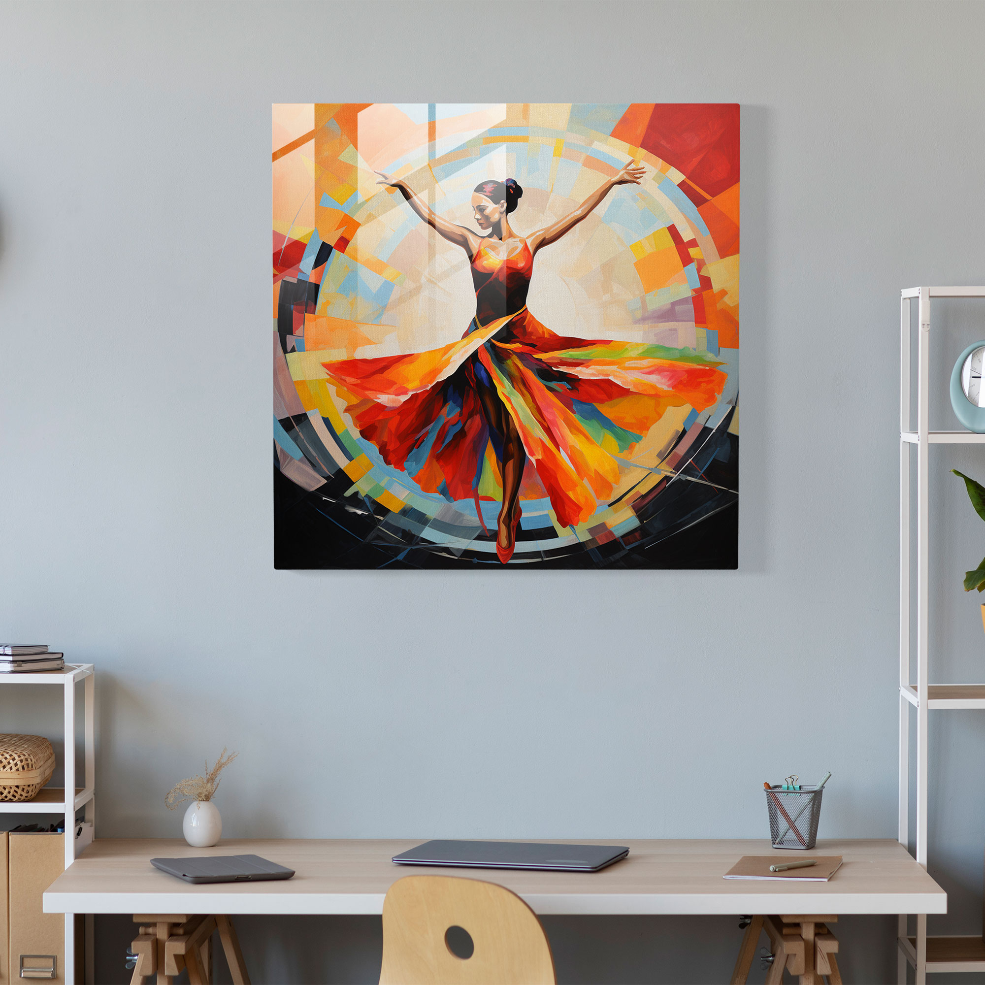 Ballerina Glass Print - Contemporary And Boundary-Breaking Home Decoration - Ballerina, Glass Art, Contemporary, Home Decoration