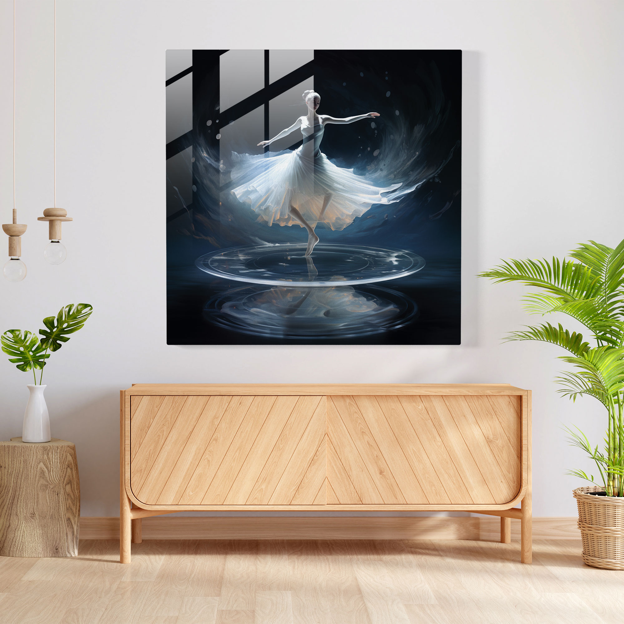 Ballerina Glass Print - Fragile And Beautiful Wall Art - Ballerina, Modern Art, Ballerina, Glass Wall Art