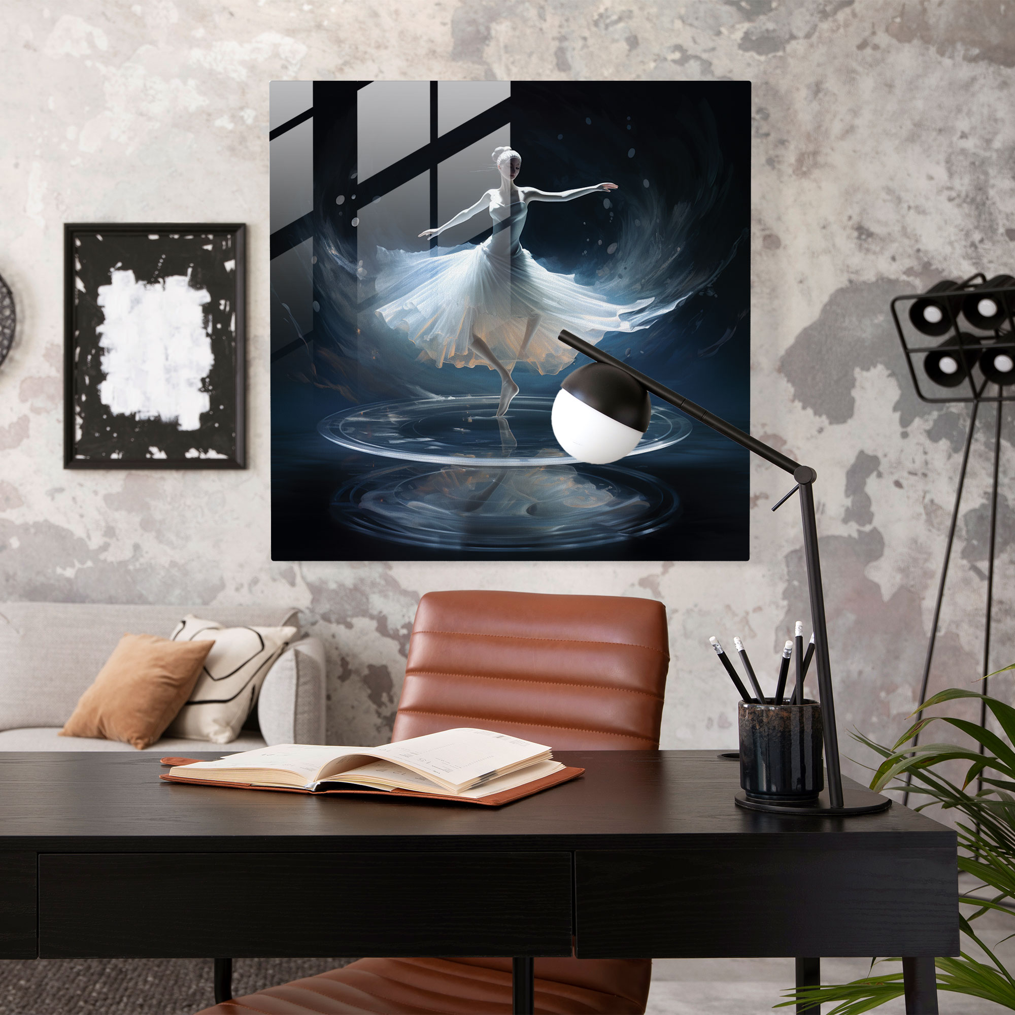 Ballerina Glass Print - Fragile And Beautiful Wall Art - Ballerina, Modern Art, Ballerina, Glass Wall Art