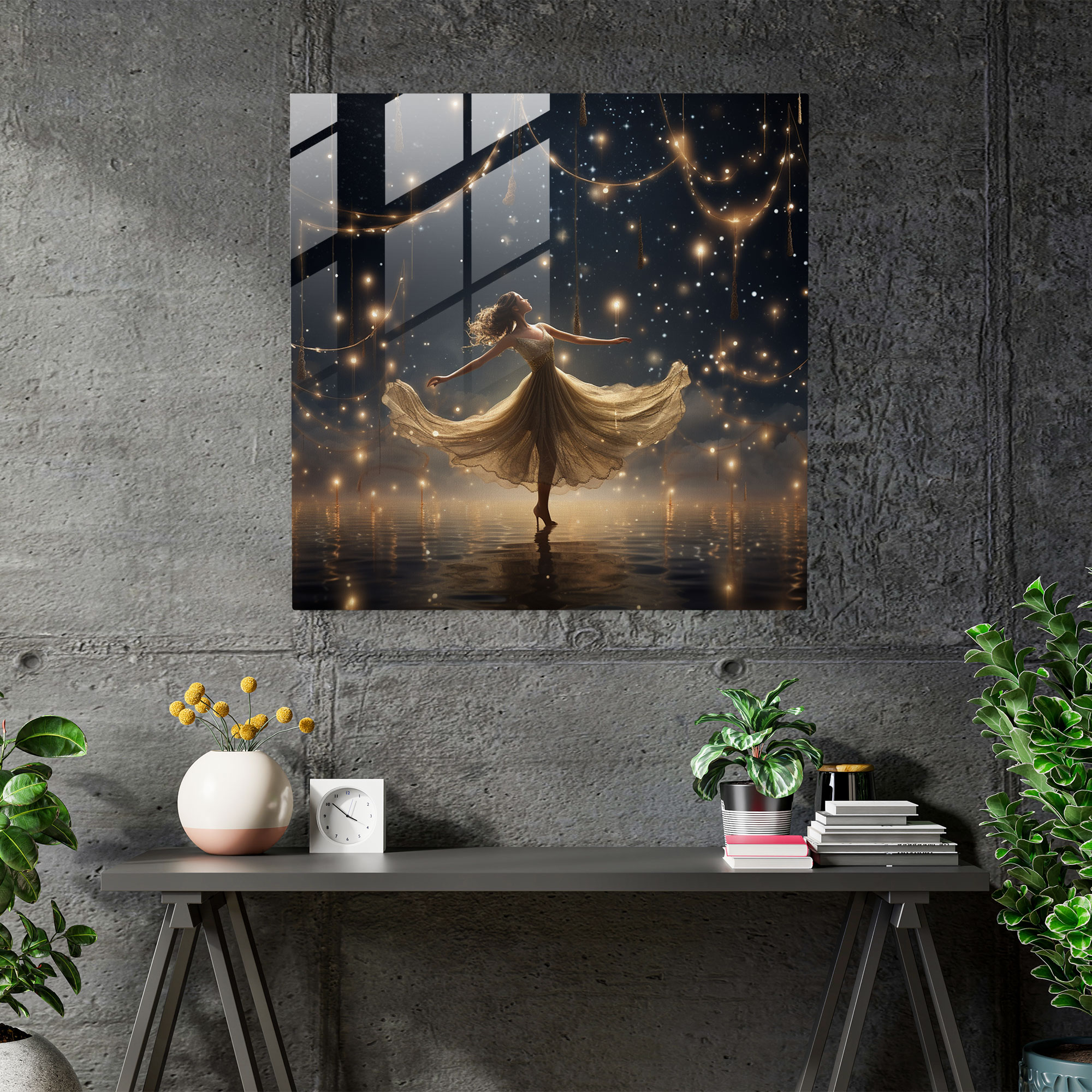Ballerina Glass Print - Dreamlike And Enchanting Glass Wall Art - Ballerina, Ballerina, Glass Art, Home Decoration