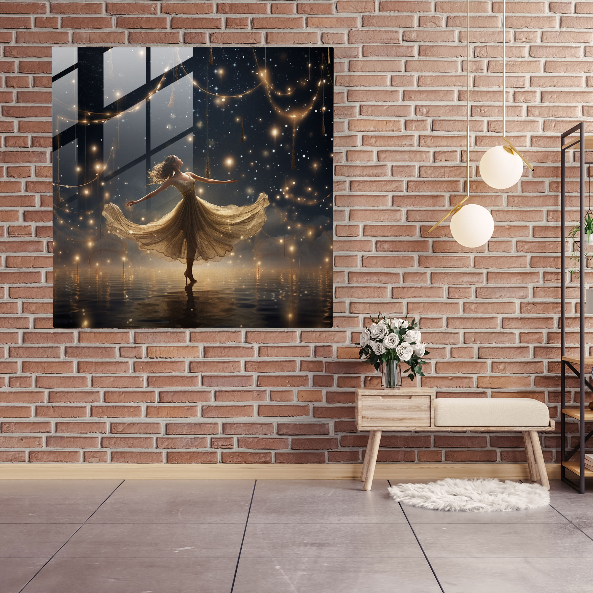 Ballerina Glass Print - Dreamlike And Enchanting Glass Wall Art - Ballerina, Ballerina, Glass Art, Home Decoration