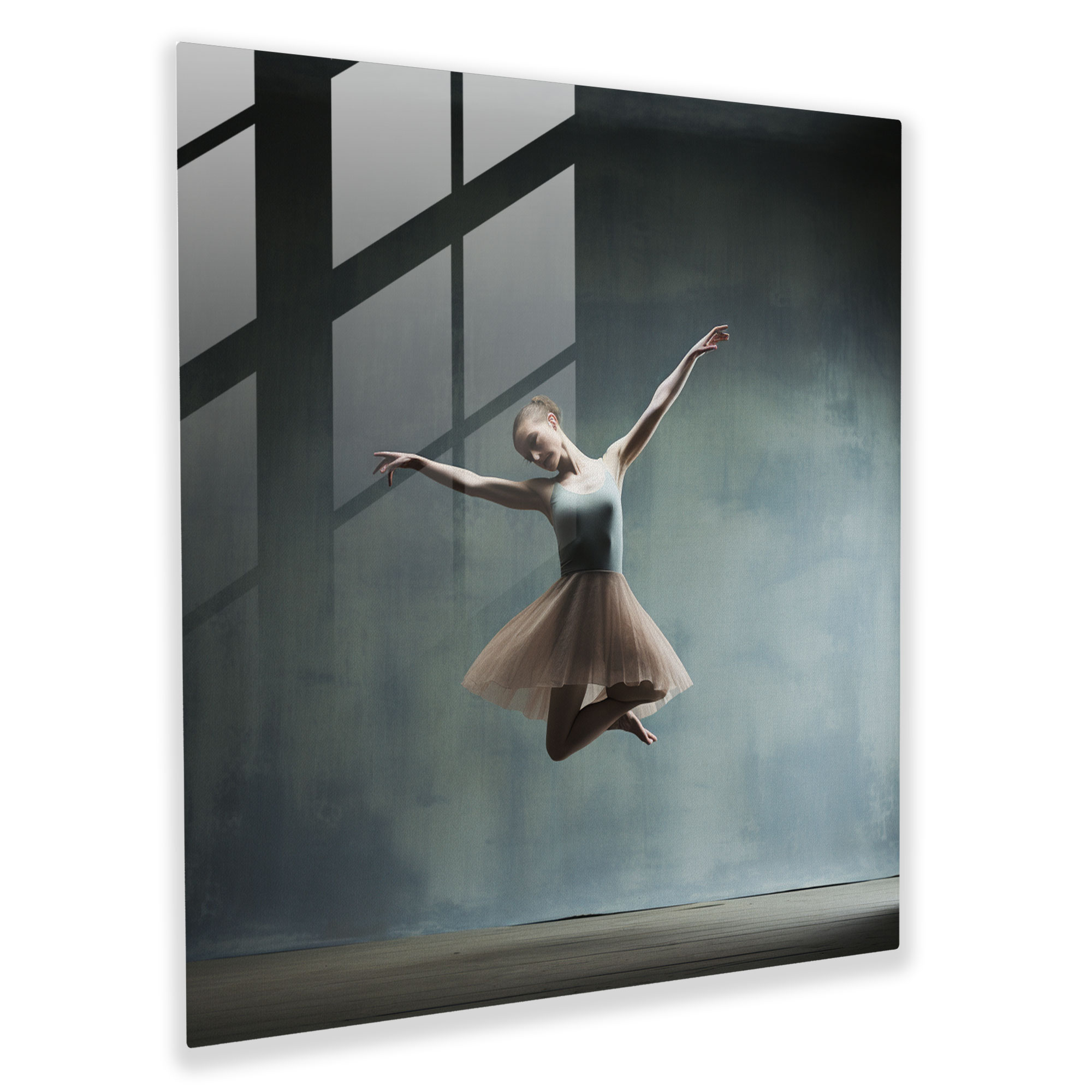 Contemporary Ballerina Glass Print - Ballerina, Contemporary, Home Decoration, Minimalistic