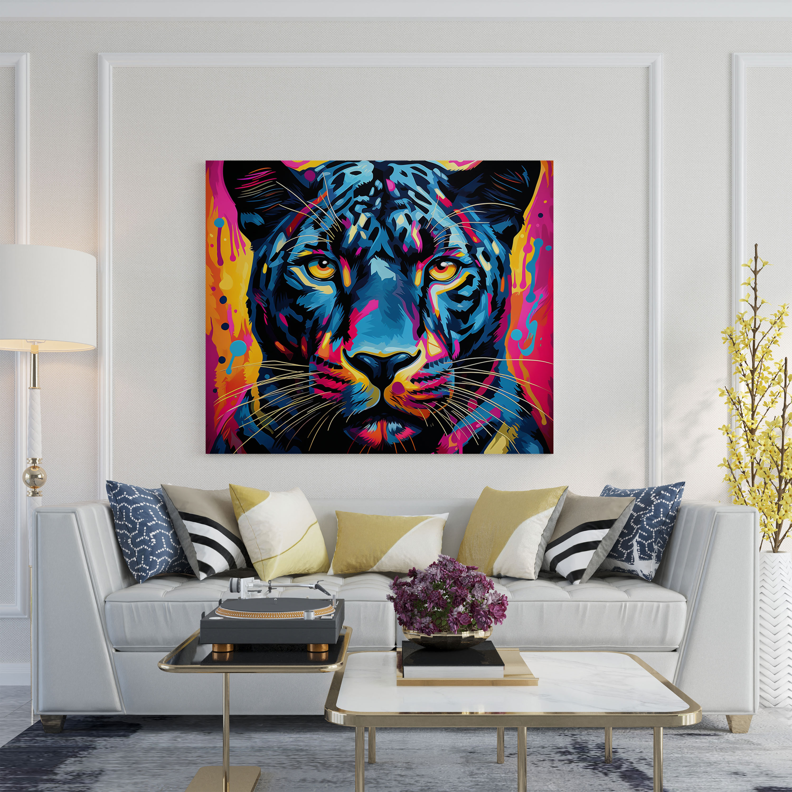 Black Panther Wall Decor - Black Panther, Canvas, Home Decoration, Wall Art