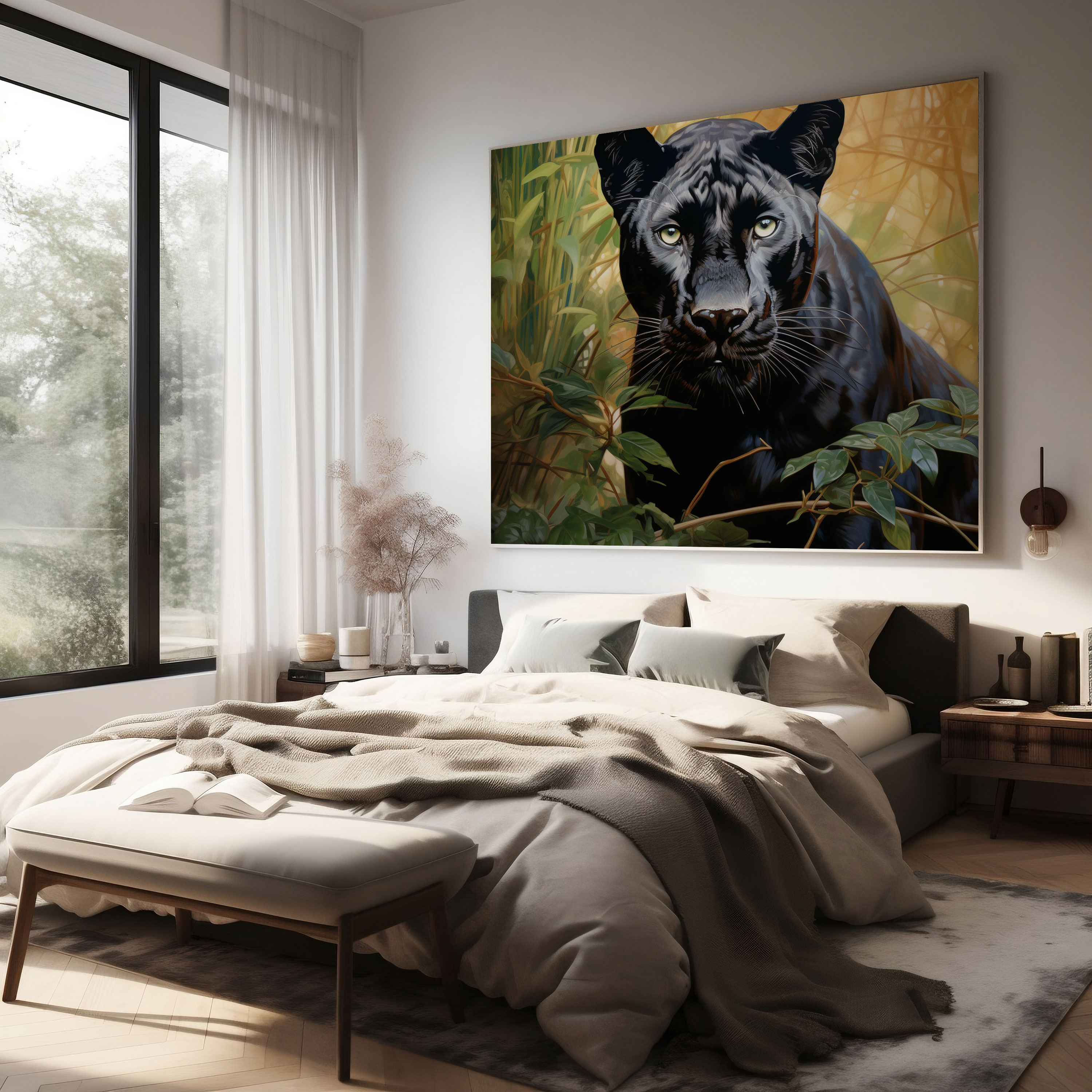 Black Panther Wall Decor - Black Panther, Home Decoration, Wall Decoration, Natural Habitat