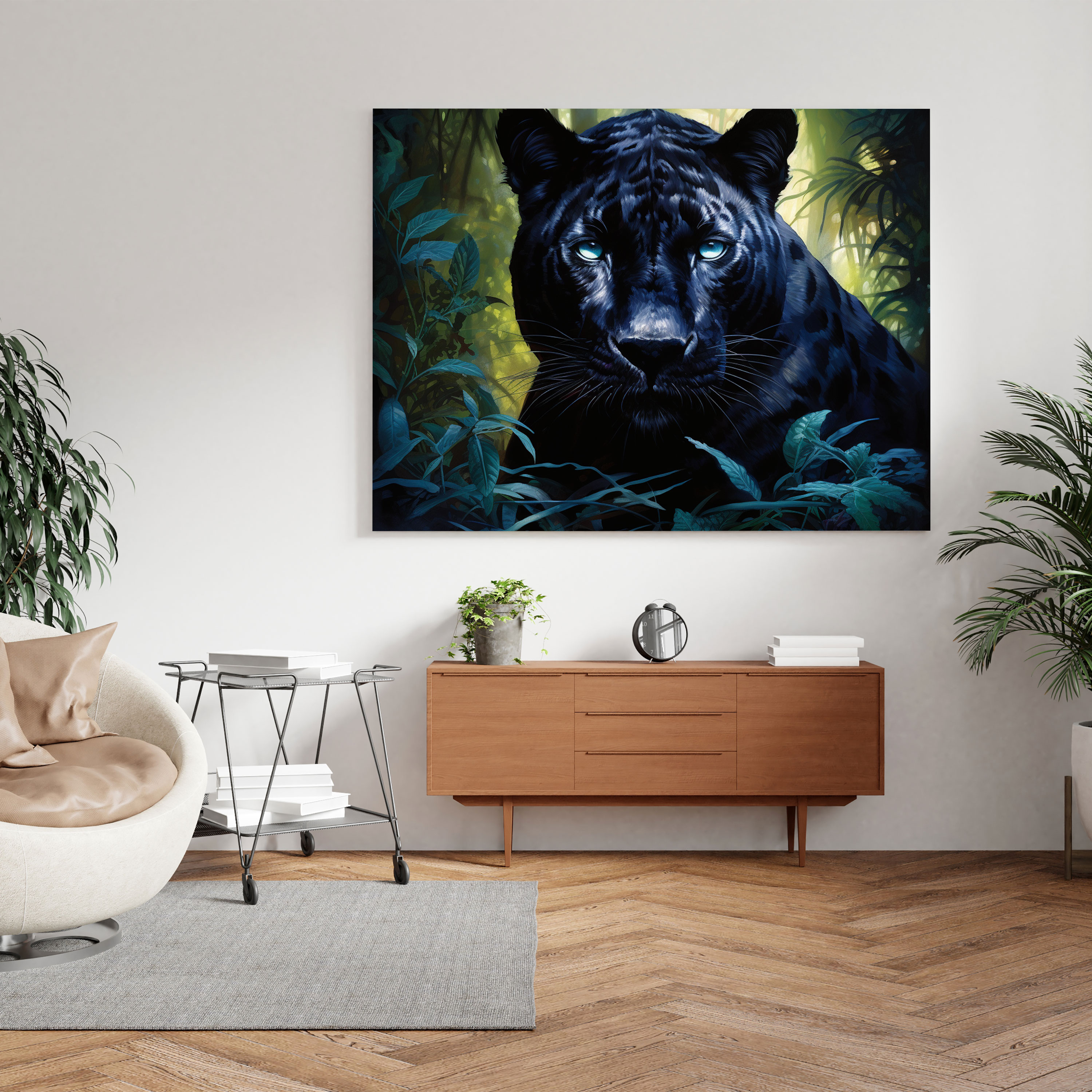 Black Panther Canvas Print - Black Panther, Wall Art, Canvas, Canvas Wall Art