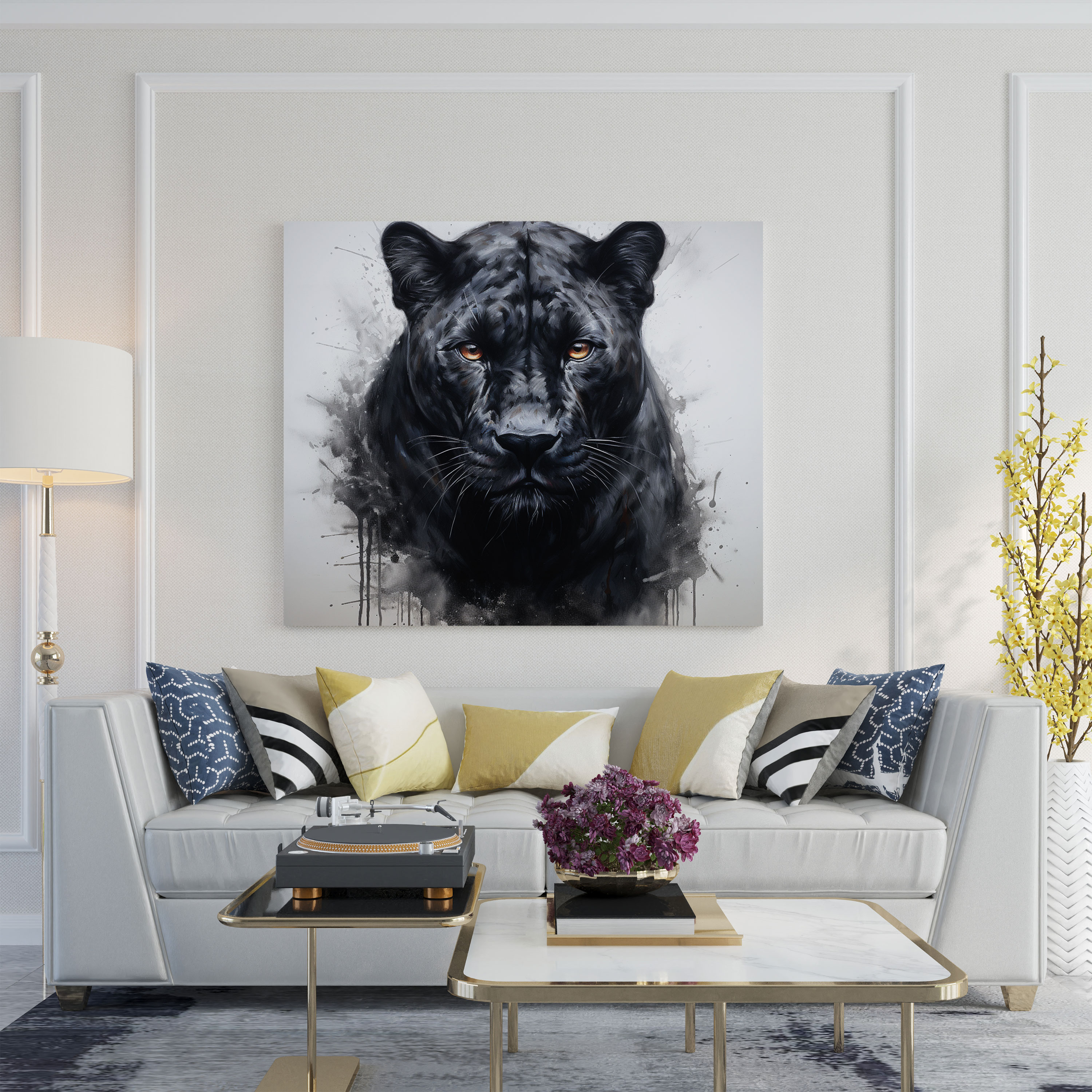 Black Panther Wall Art - Black Panther, Canvas Wall Art, Black Panther, Wall Decoration