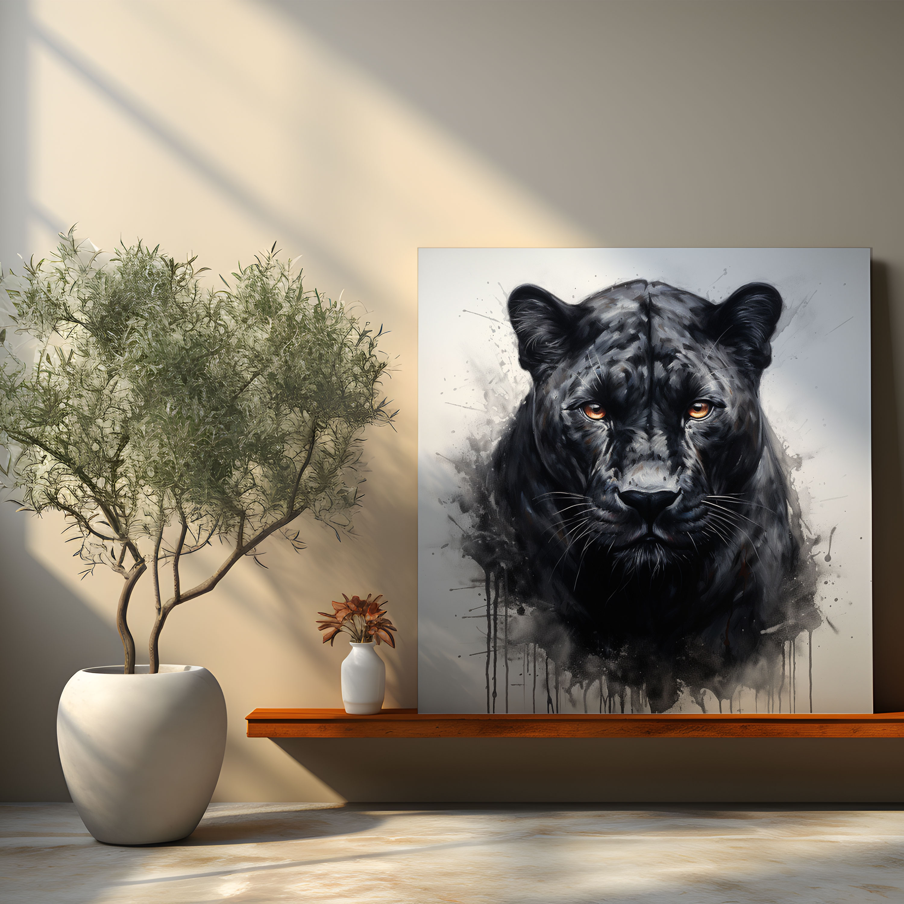 Black Panther Wall Art - Black Panther, Canvas Wall Art, Black Panther, Wall Decoration