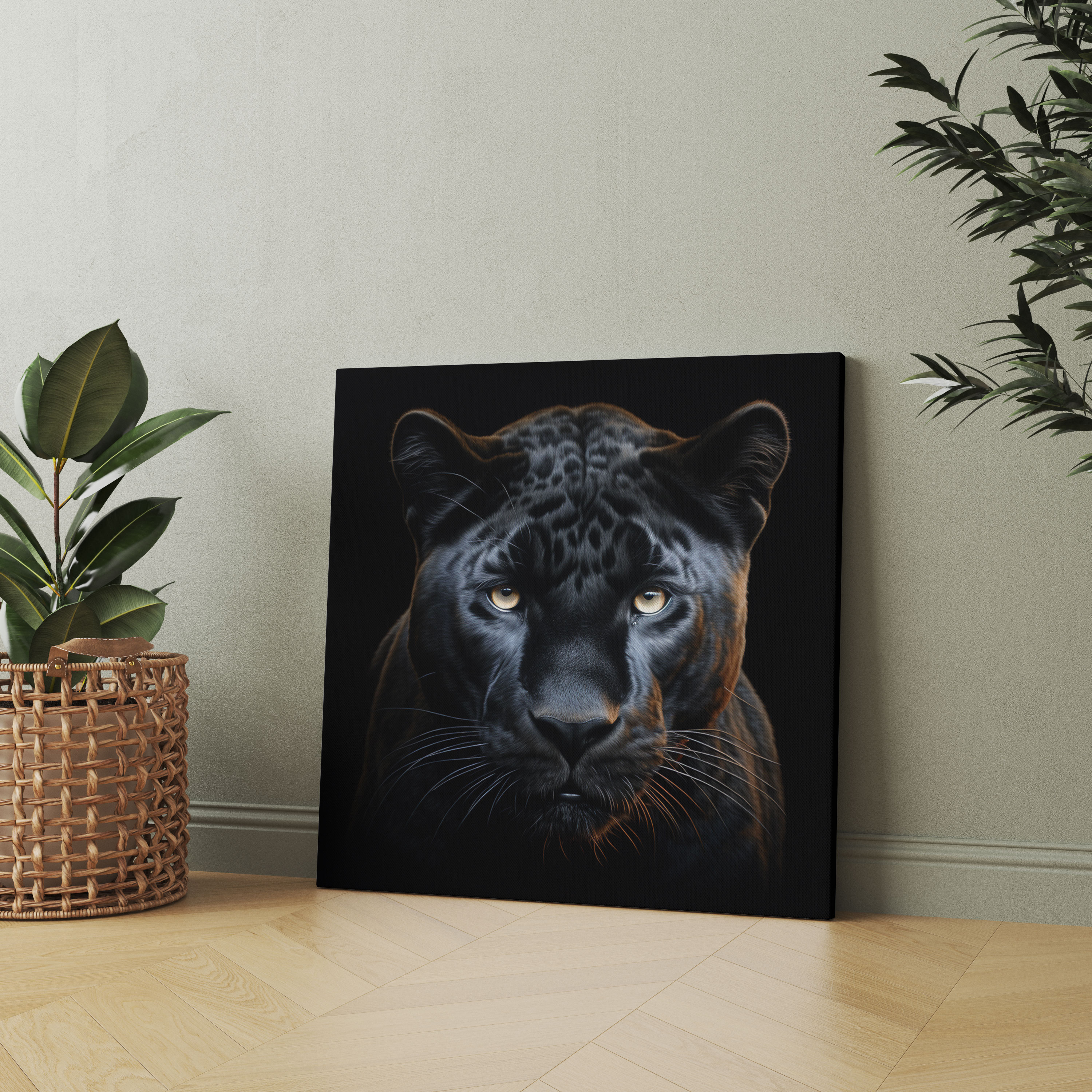 Elegant Black Panther Canvas Print - Black Panther, Wall Art, Elegant, Black Panther