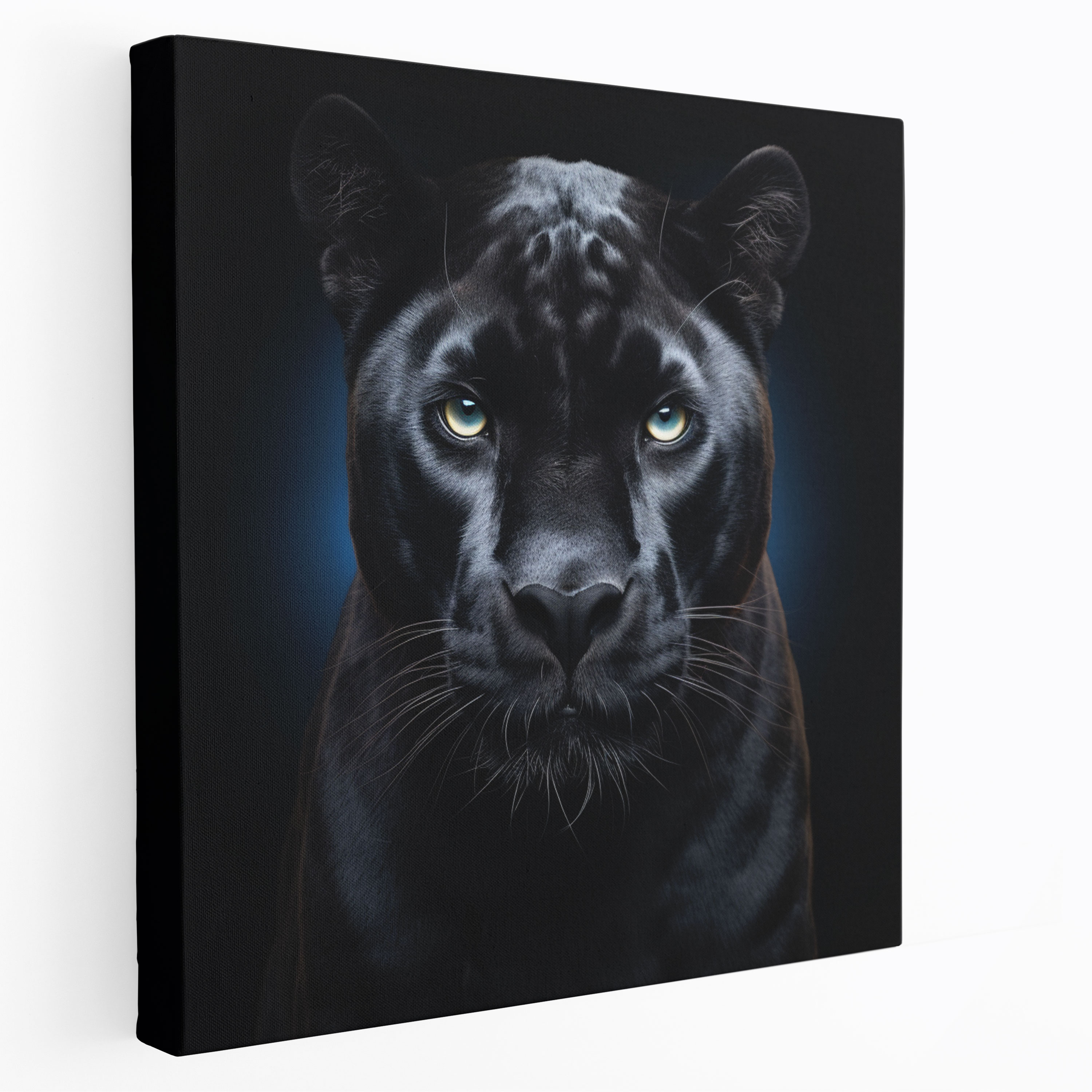 Close-Up Black Panther Canvas Print - Black Panther, Portrait, Wall Decoration, Canvas Print