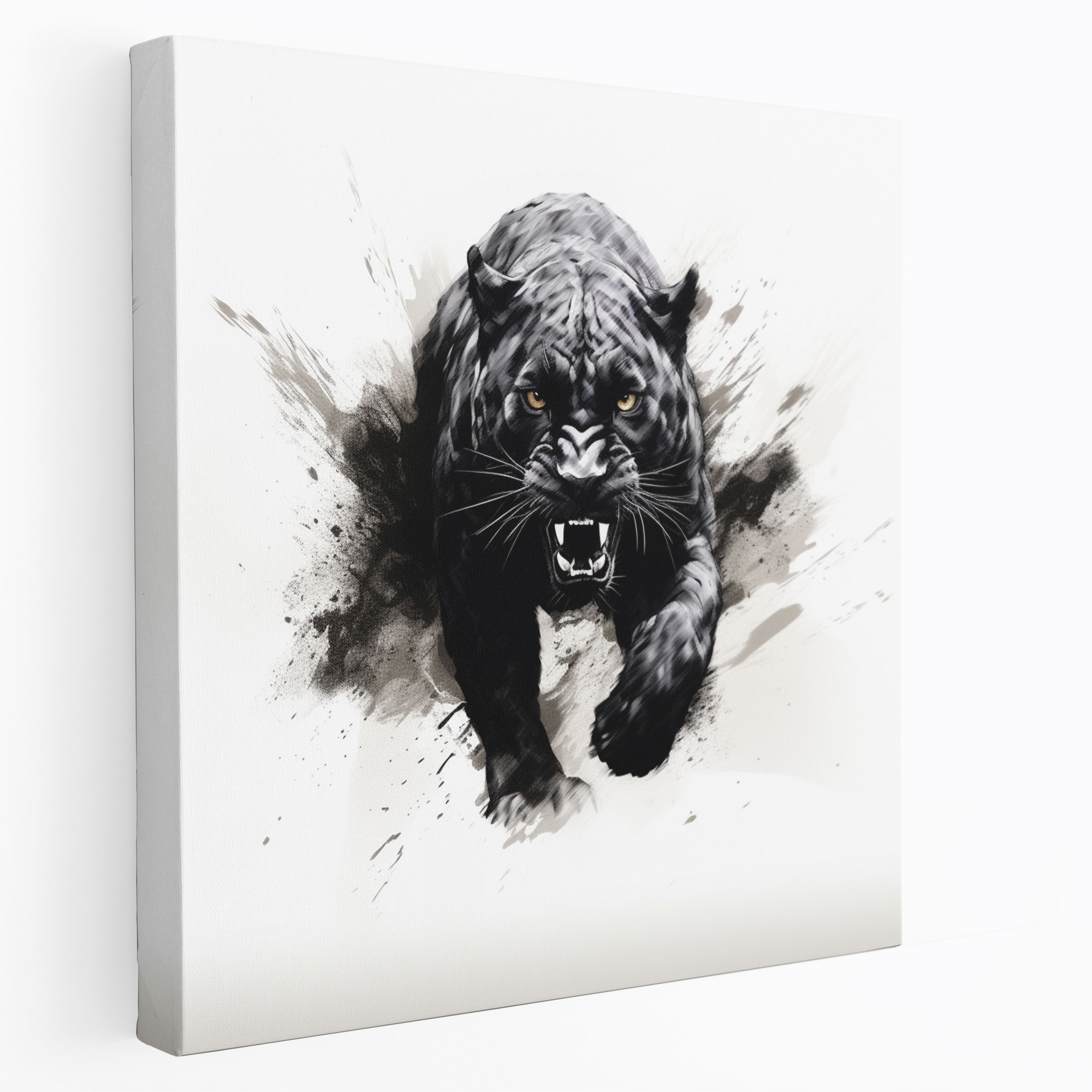 Black Panther Wall Art - Minimalist Black And White Sketch - Black Panther, Black Panther, Wall Art, Sketch