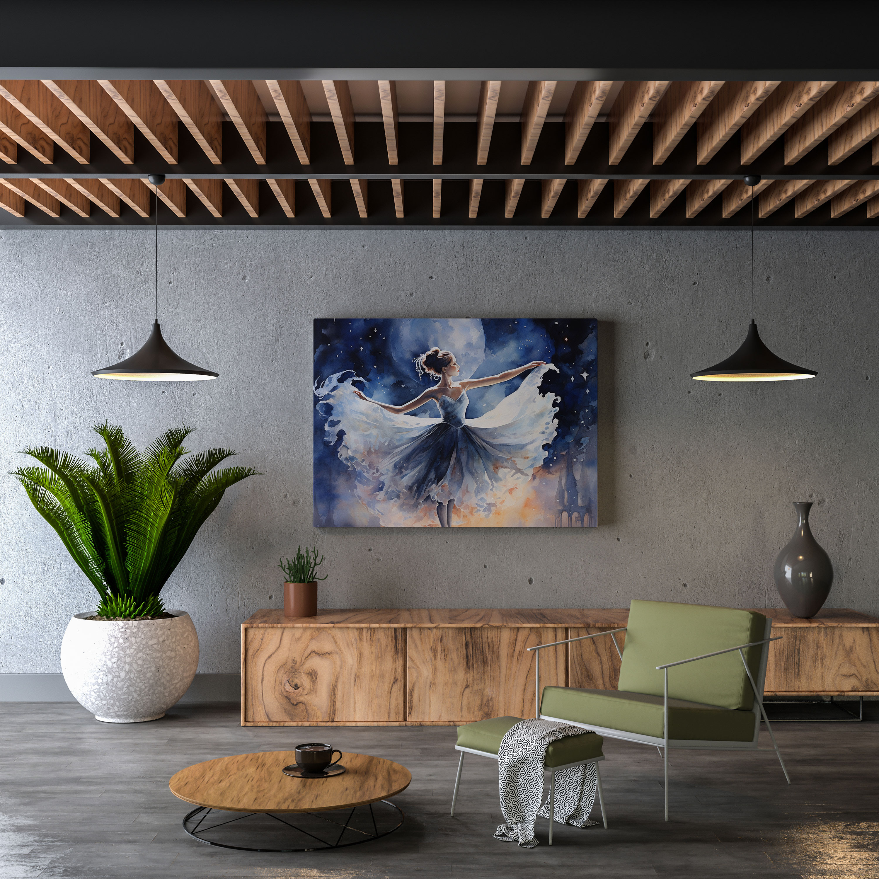 Elegant Ballerina Canvas Print - Ballerina, Wall Decoration, Canvas Print, Ballerina