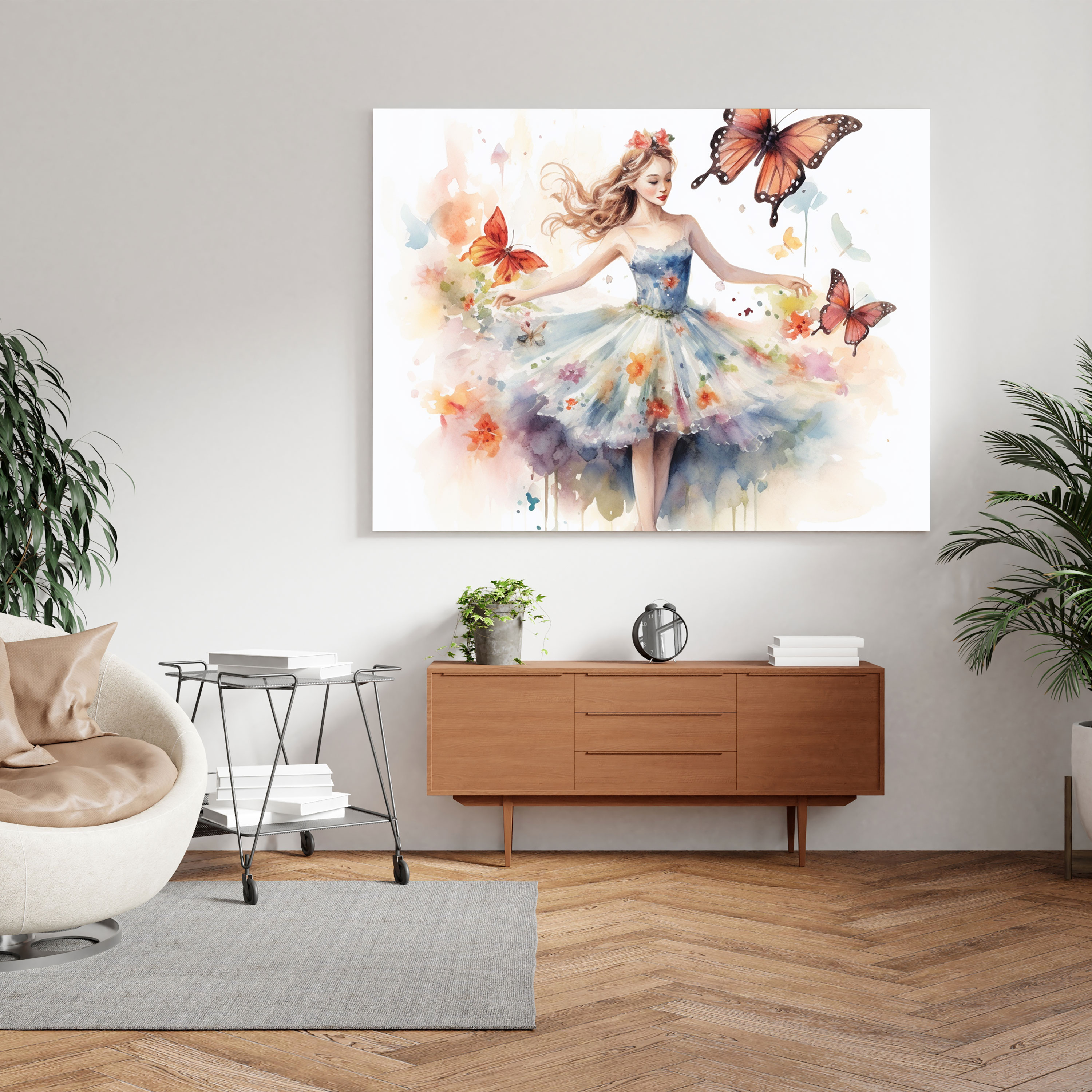 Whimsical Ballerina Canvas Print - Ballerina, Whimsical, Wall Decoration, Canvas Print