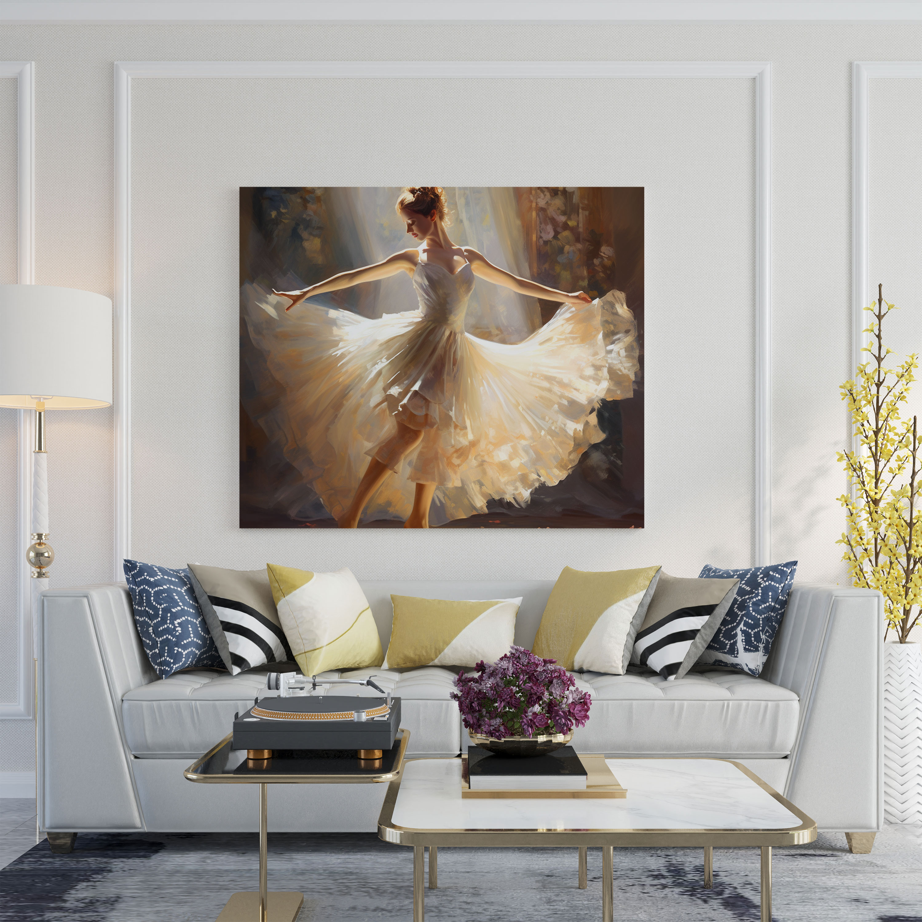 Impressionist Ballerina Canvas Print - Ballerina, Home Decoration, Impressionist, Ballerina