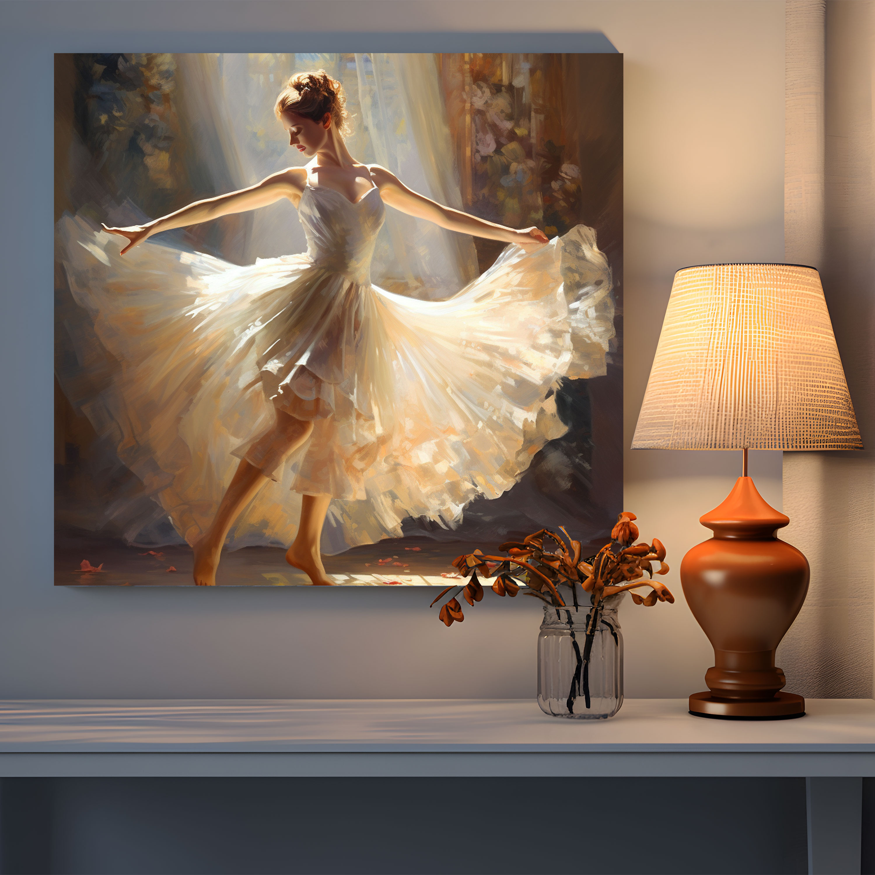 Impressionist Ballerina Canvas Print - Ballerina, Home Decoration, Impressionist, Ballerina