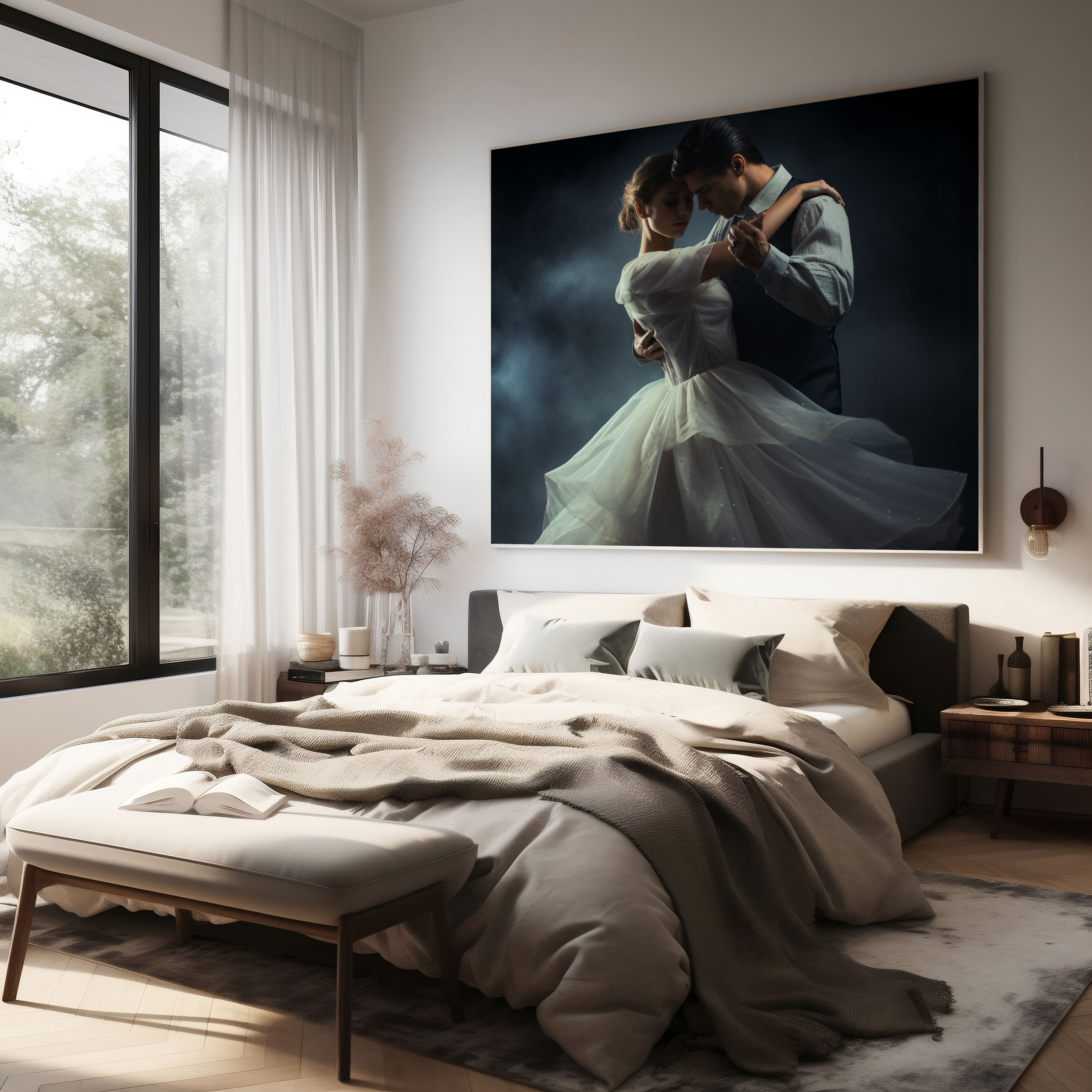 Romantic Ballerina Canvas Print - Ballerina, Canvas Wall Art, Wall Decoration, Canvas Print