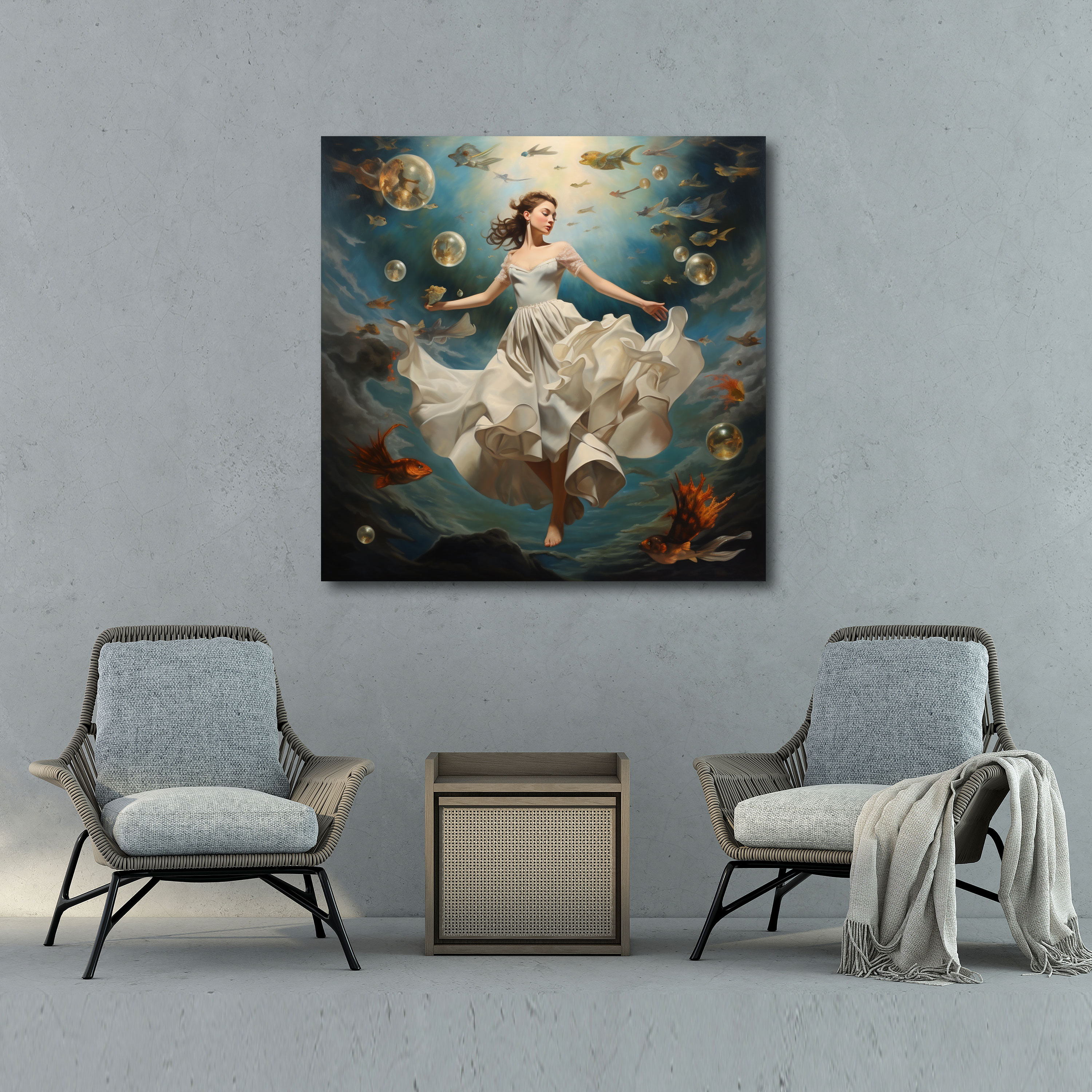 Surrealist Ballerina Canvas Print - Ballerina, Painting, Ballerina, Canvas Wall Art