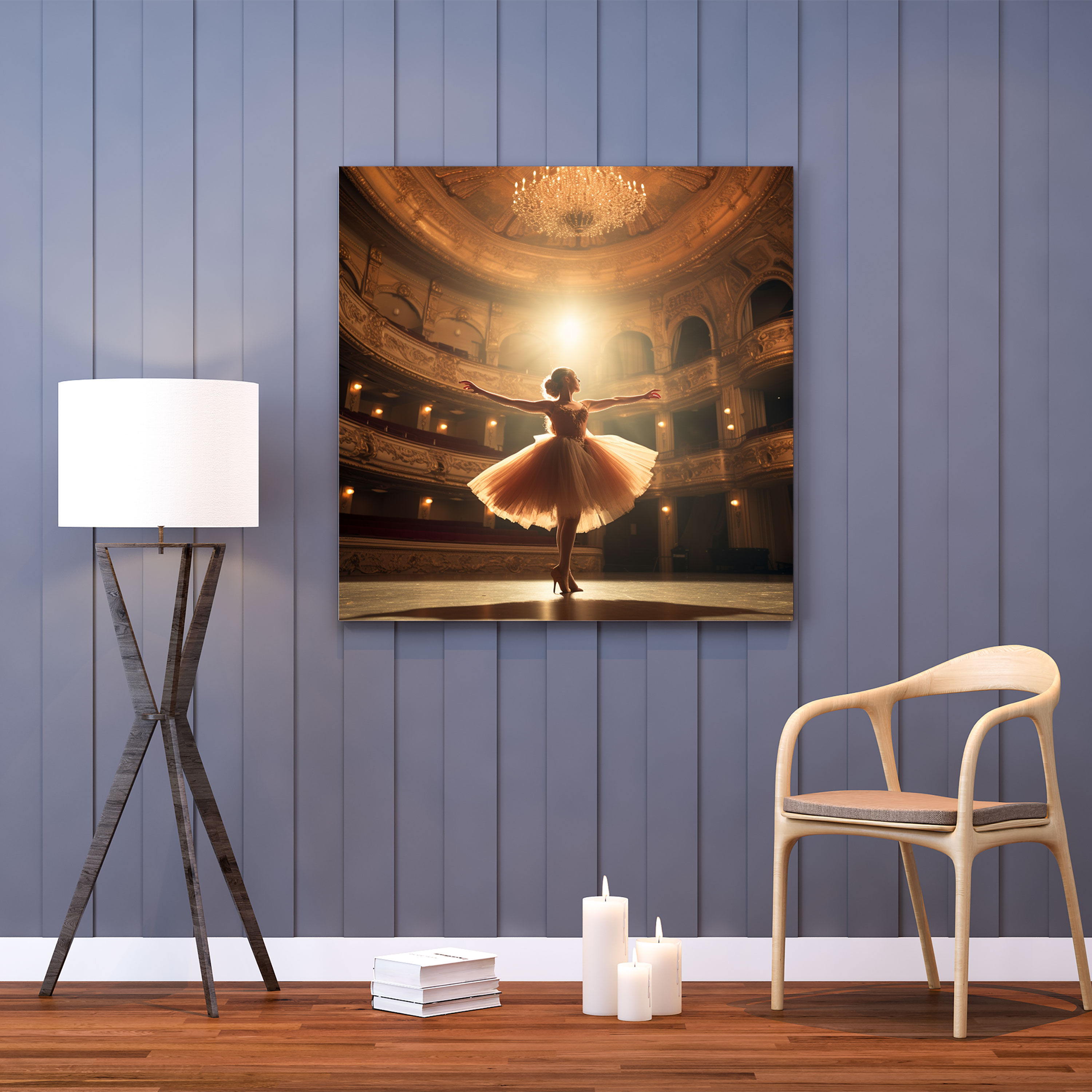 Ballerina Theater Stage Canvas Print - Ballerina, Ballerina, Canvas Wall Art, Wall Art
