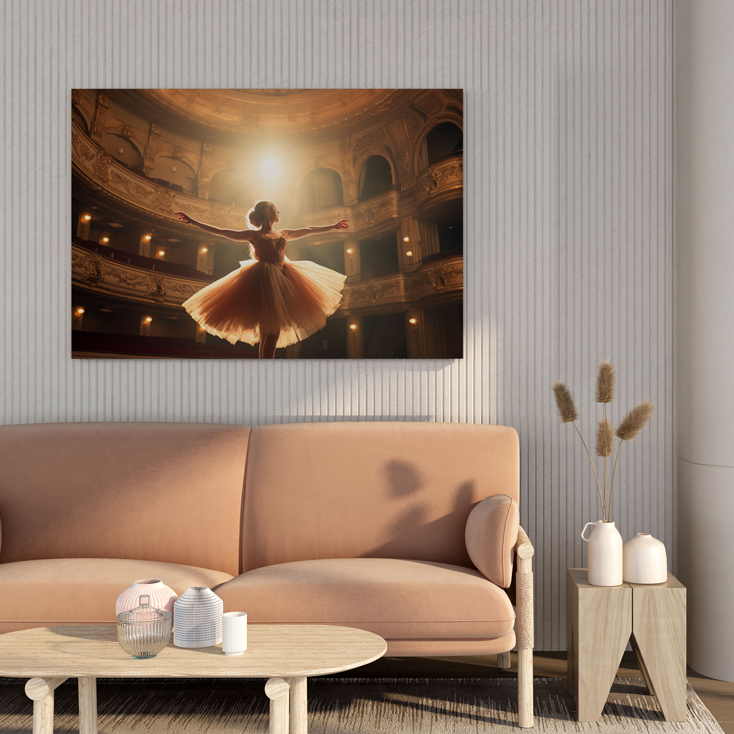 Ballerina Theater Stage Canvas Print - Ballerina, Ballerina, Canvas Wall Art, Wall Art